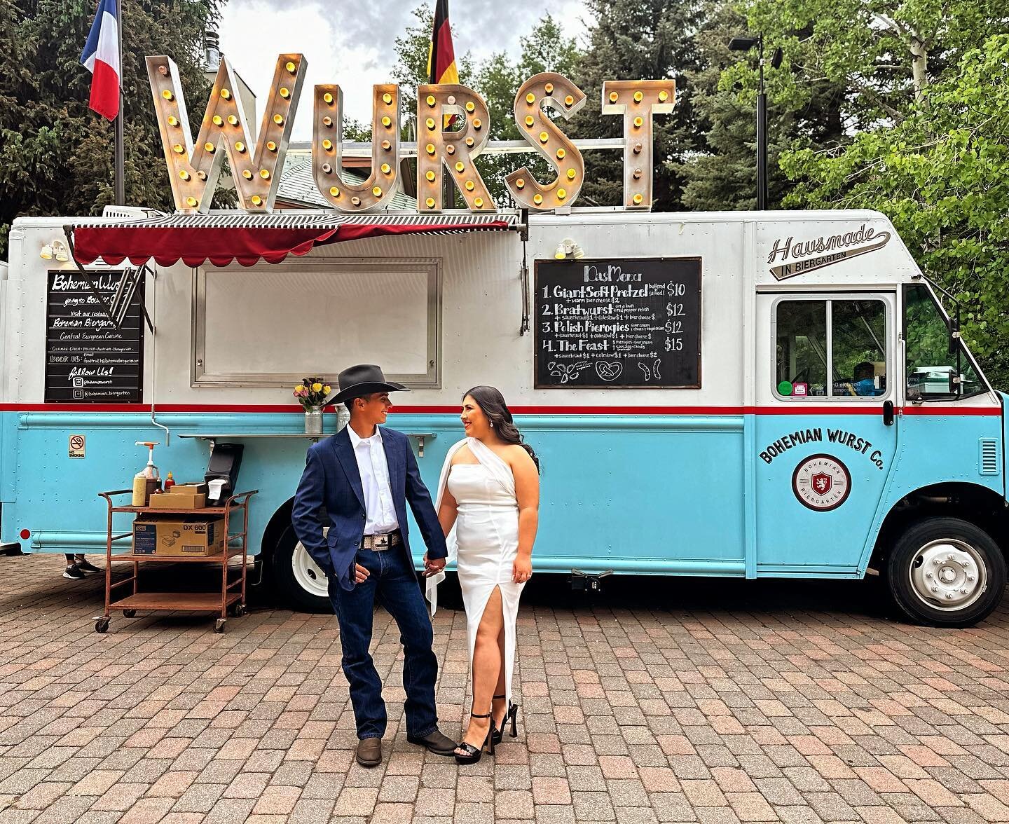 Love is in the air❤️🥰🌭🥨. #foodislove #loveandmarriage #vail