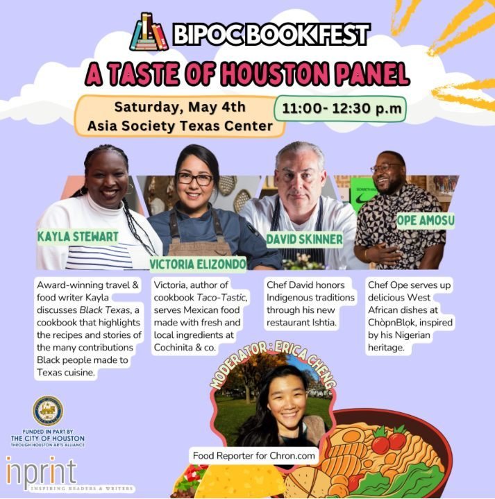 Meet #TravelingChefSkinner of #eculent #ishtia and #thprsrv at the third annual #AsiaSociety BIPOC Book Fest, presented with Inprint, is a celebration centered on underrepresented voices through a showcase of literary works that feature Black, Indige