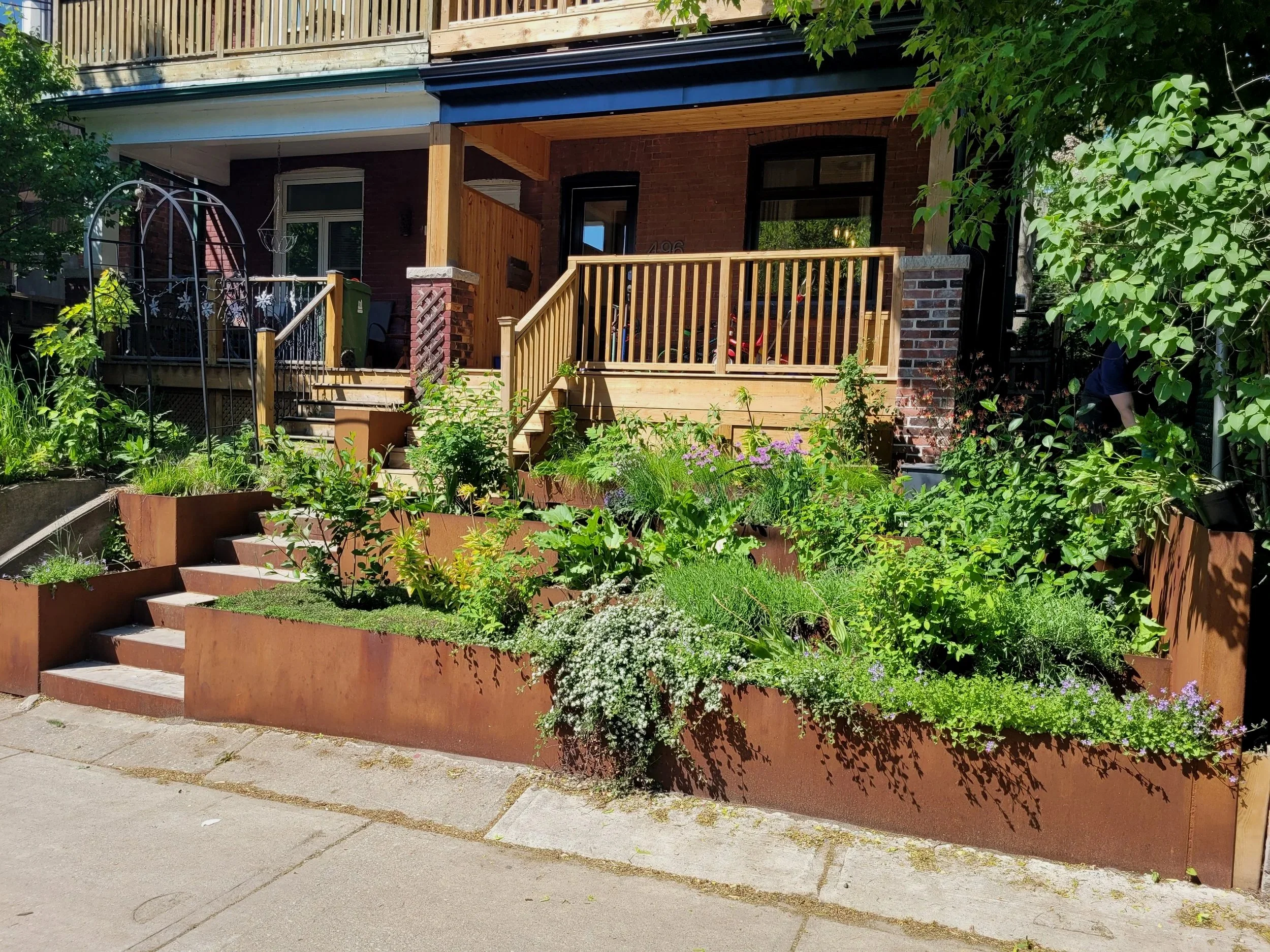 Riverdale | Edible landscaping and coreten steel design and installation 