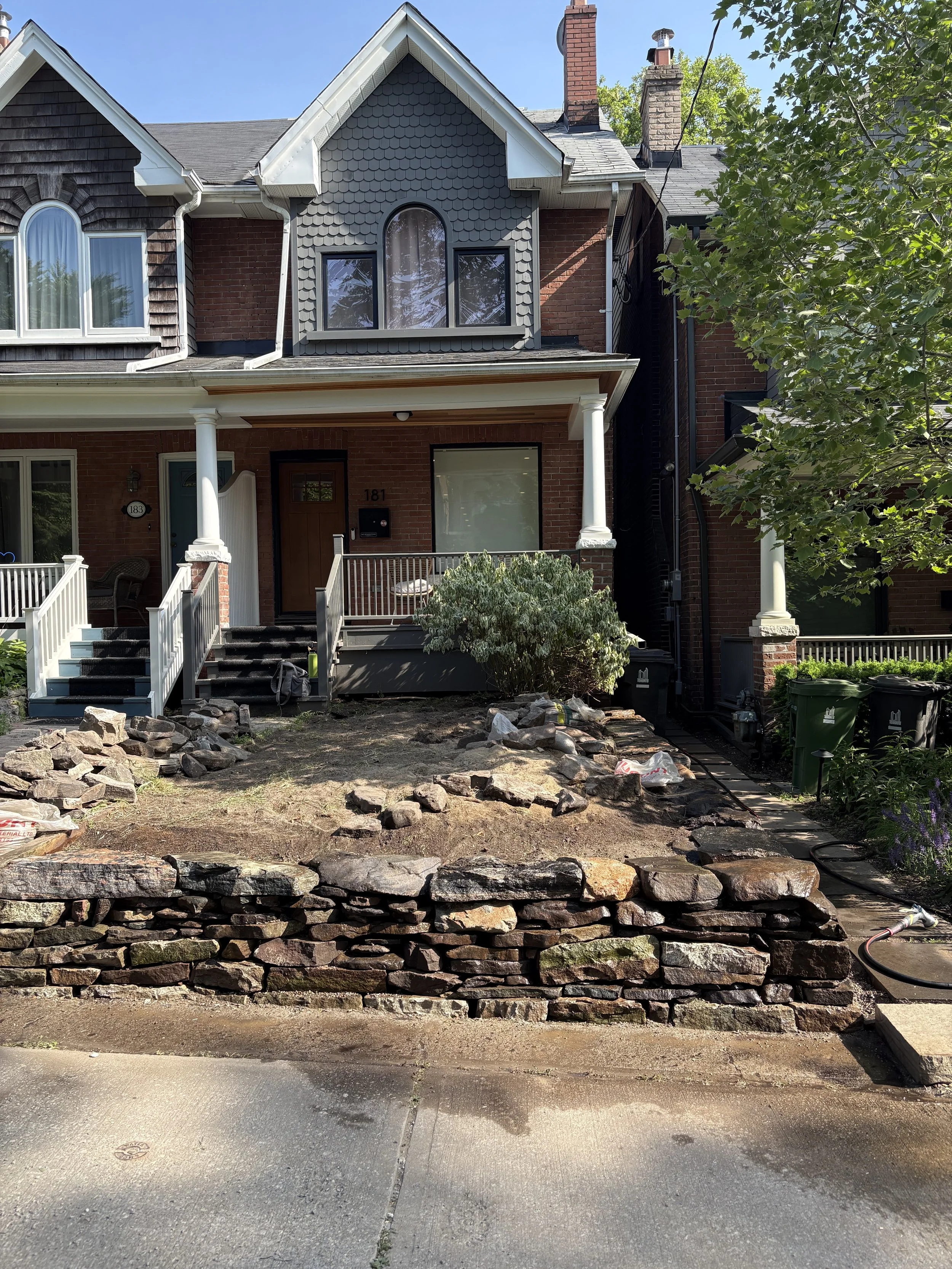 Riverdale | Dry Stone Wall in Progress