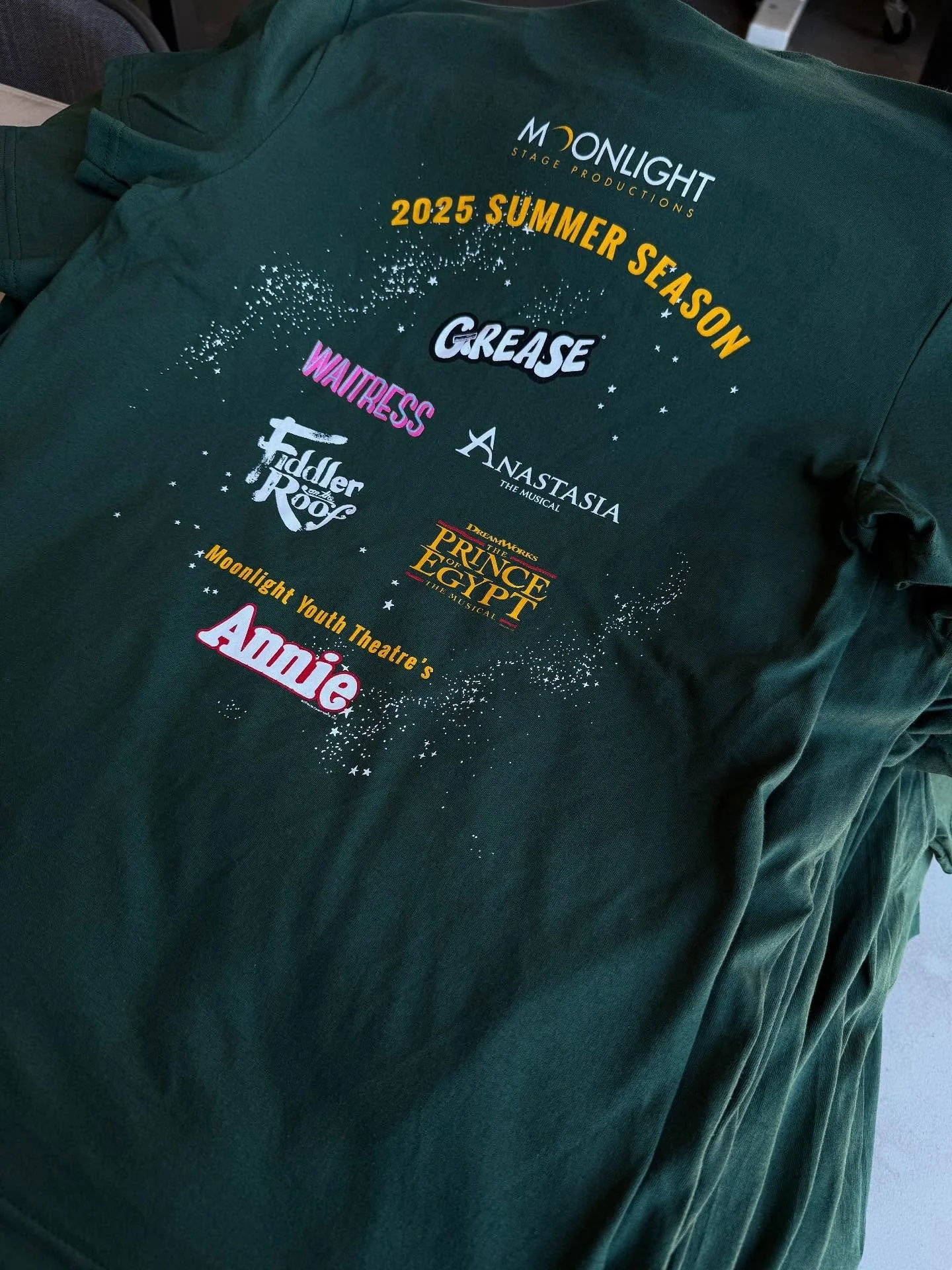 Easy 6 color print for a mid season restock for @moonlightstage in Vista, CA.