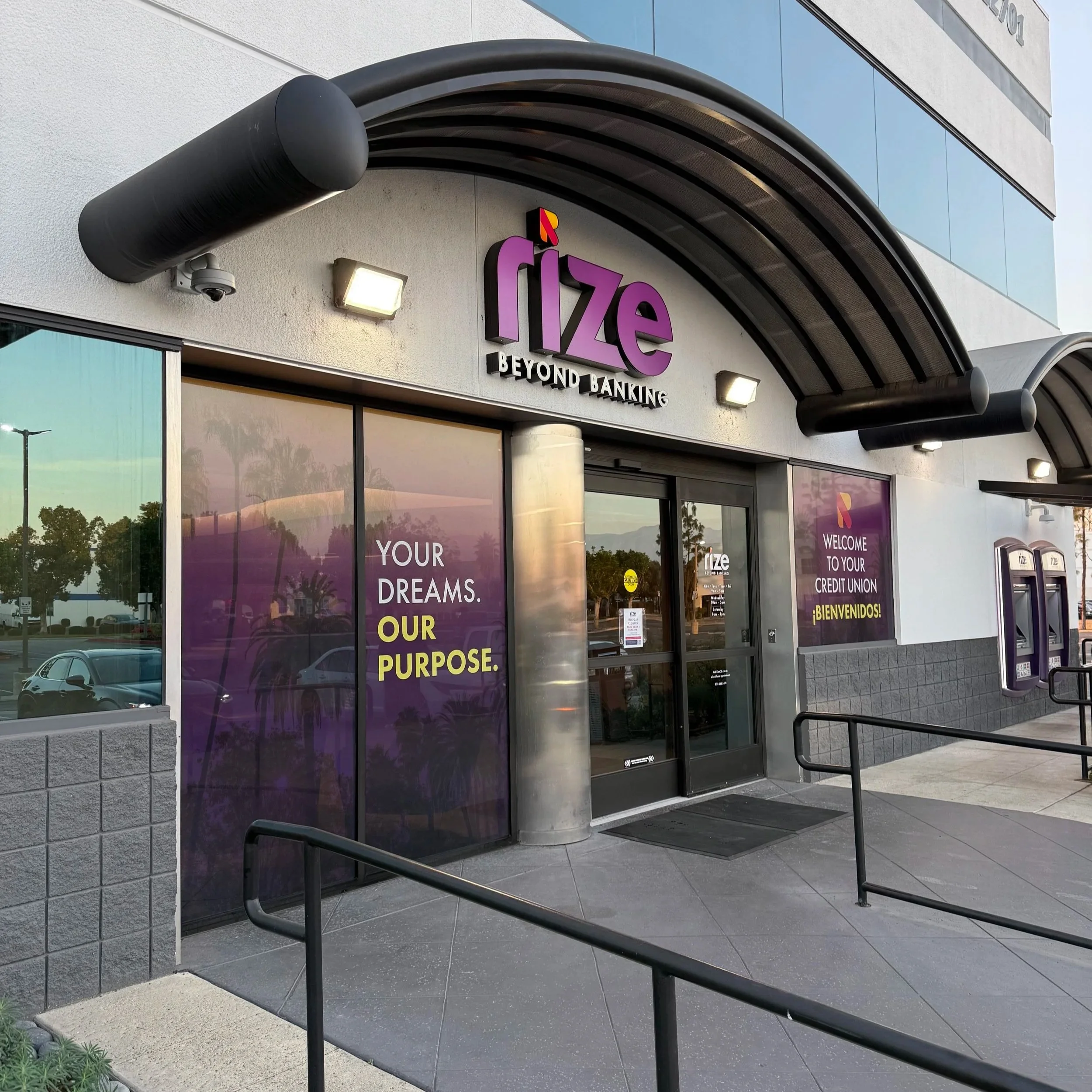 Credit Union Exterior Window Graphics