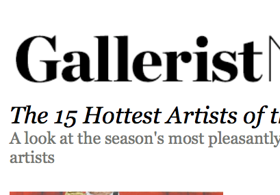 Galleriest, hot list - 2012 (Copy) (Copy)
