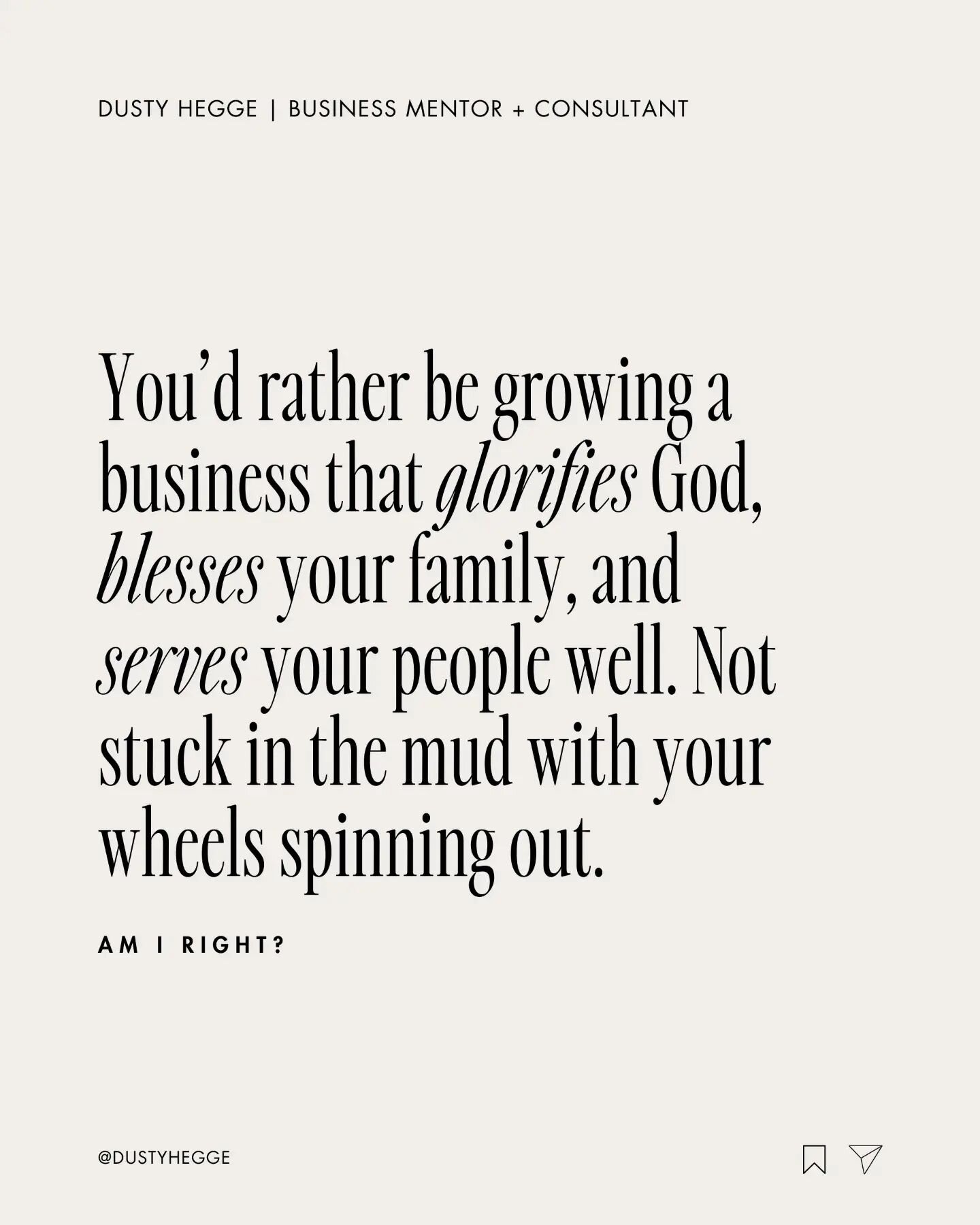 🚩 Don't misunderstand - this isn't a the one secret sause magical thing that'll &quot;fix&quot; your business. That just doesn't exist and anyone who tells you it does.....well, let's just say that's a big red flag 👀 🚩

That said going through a s