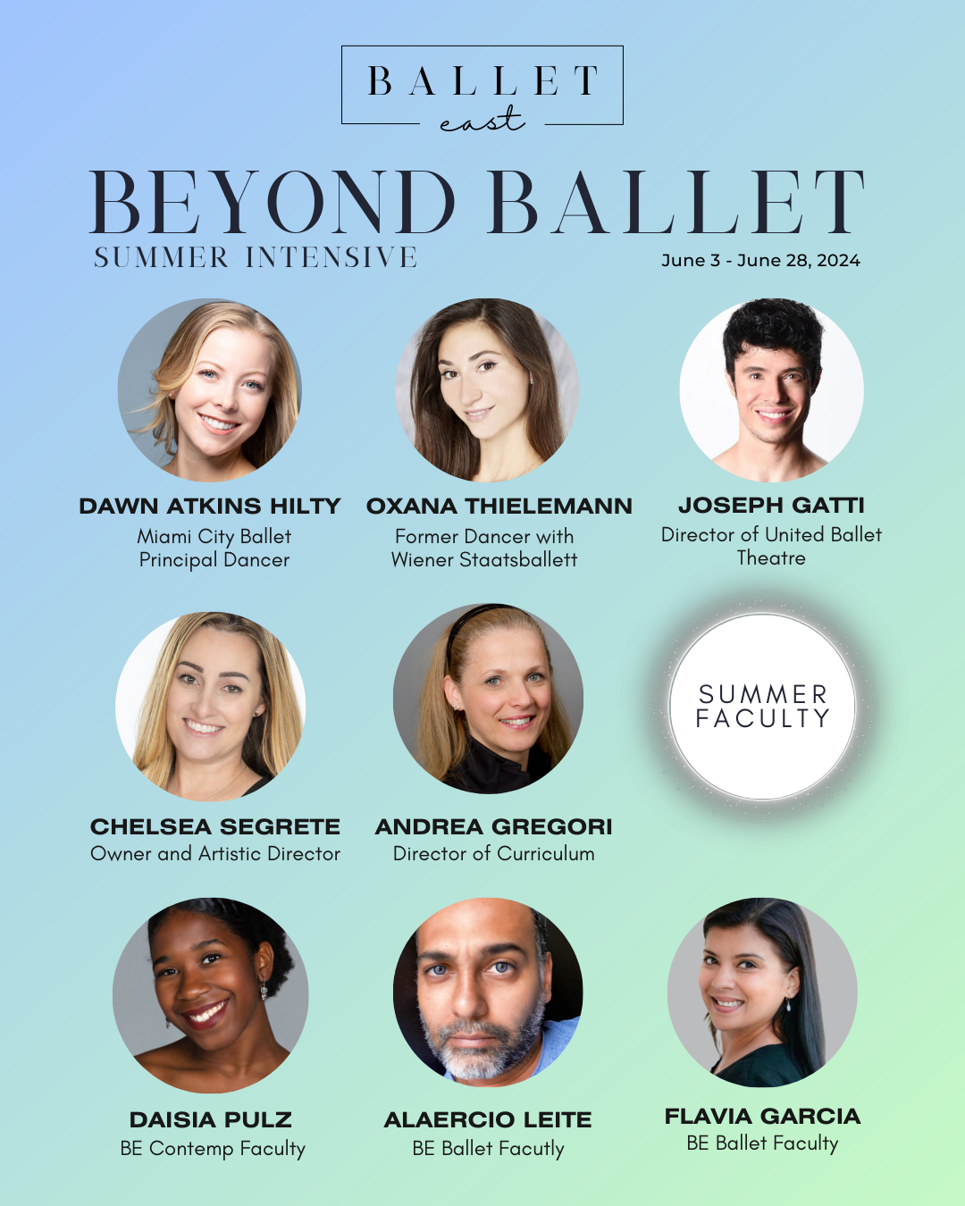 Beyond Ballet Summer Intensive Ages 9 and Over — Ballet East