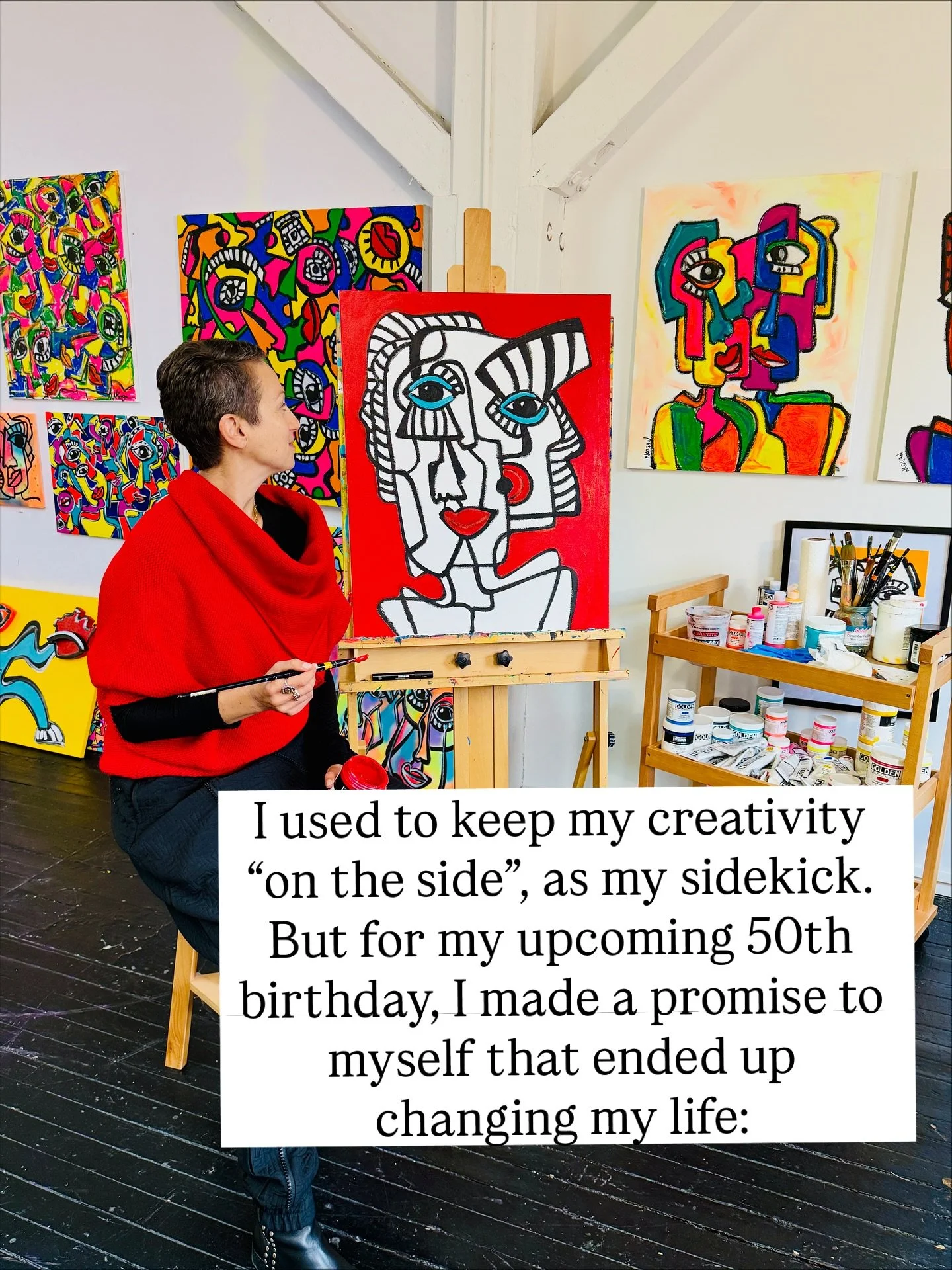 It was a scary thing to do but it ended up changing my life. I can&rsquo;t recommend it enough:
.
Get honest with yourself about what you&rsquo;re holding back and go and find ways to express that part of yourself.
.
No it won&rsquo;t be easy. But yo