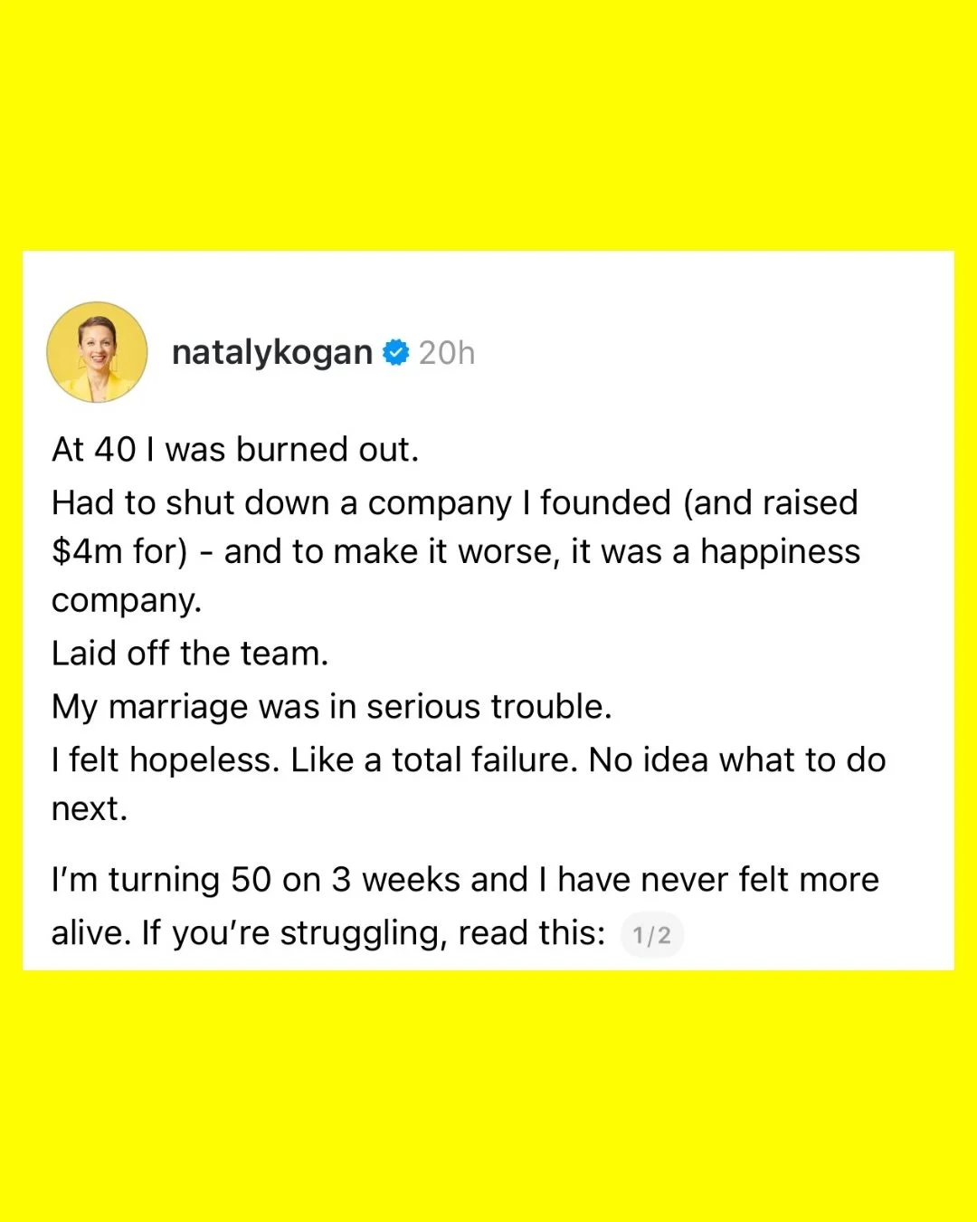 If you are struggling or feel stuck or feel like your life can&rsquo;t get better, please read this.
.
I won&rsquo;t promise you it will be easy.
But you can change your life.
It won&rsquo;t be by changing anything on the outside (at first.)
It has t