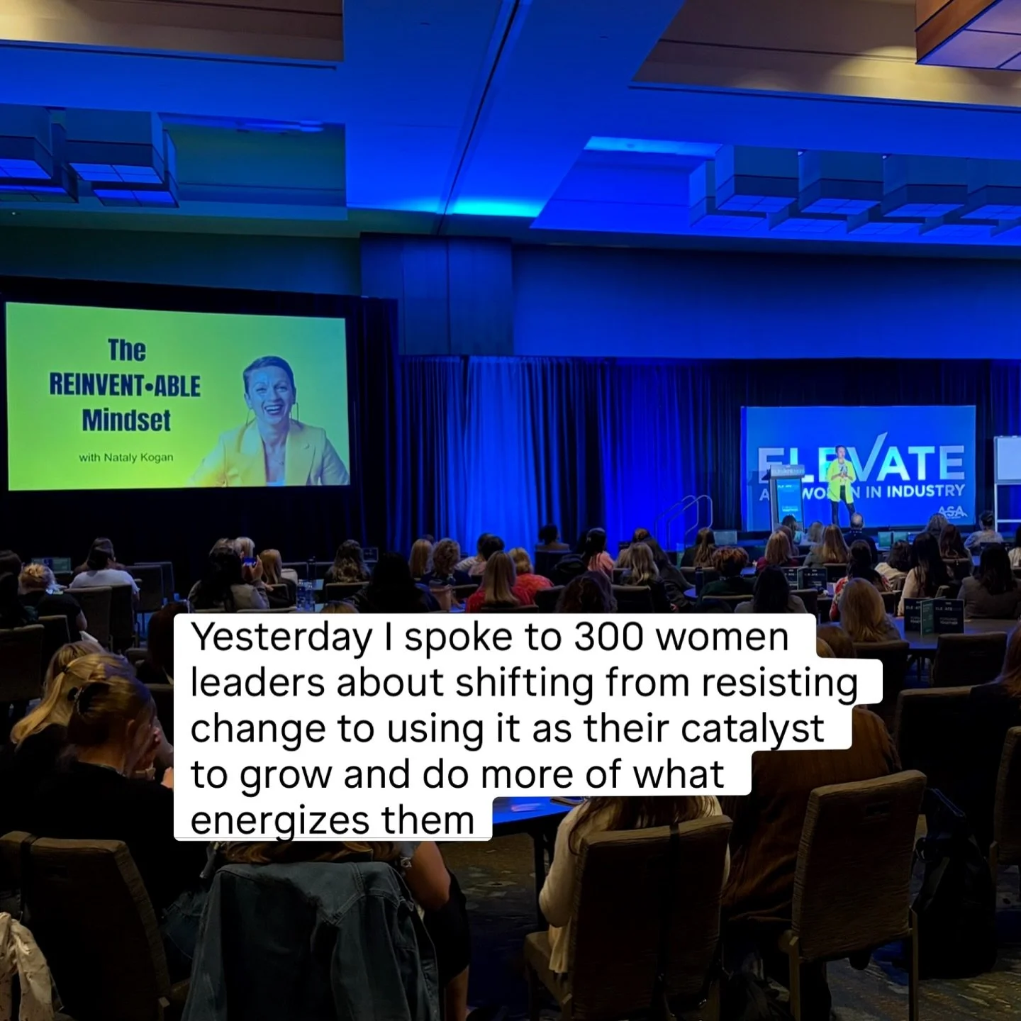 The greatest power you have is the ability to choose your mindset.

I am so GRATEFUL to be able to share my message and show my audiences how to develop a REINVENT&bull;ABLE Mindset so they can shift from resisting change and use it as their catalyst