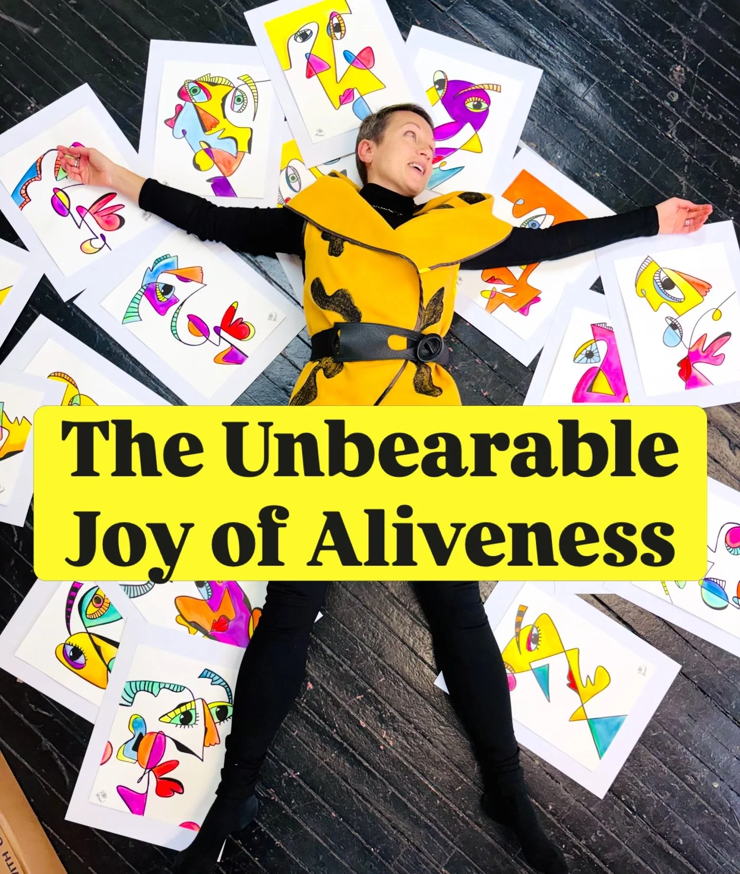 For my show in Mexico City, I created a collection called The Unbearable Joy of Aliveness.
.
It&rsquo;s my dare to you to stop sleepwalking through the gift of being here, of being alive.
.
At the show, it was collectors&rsquo; favorite &mdash; peopl