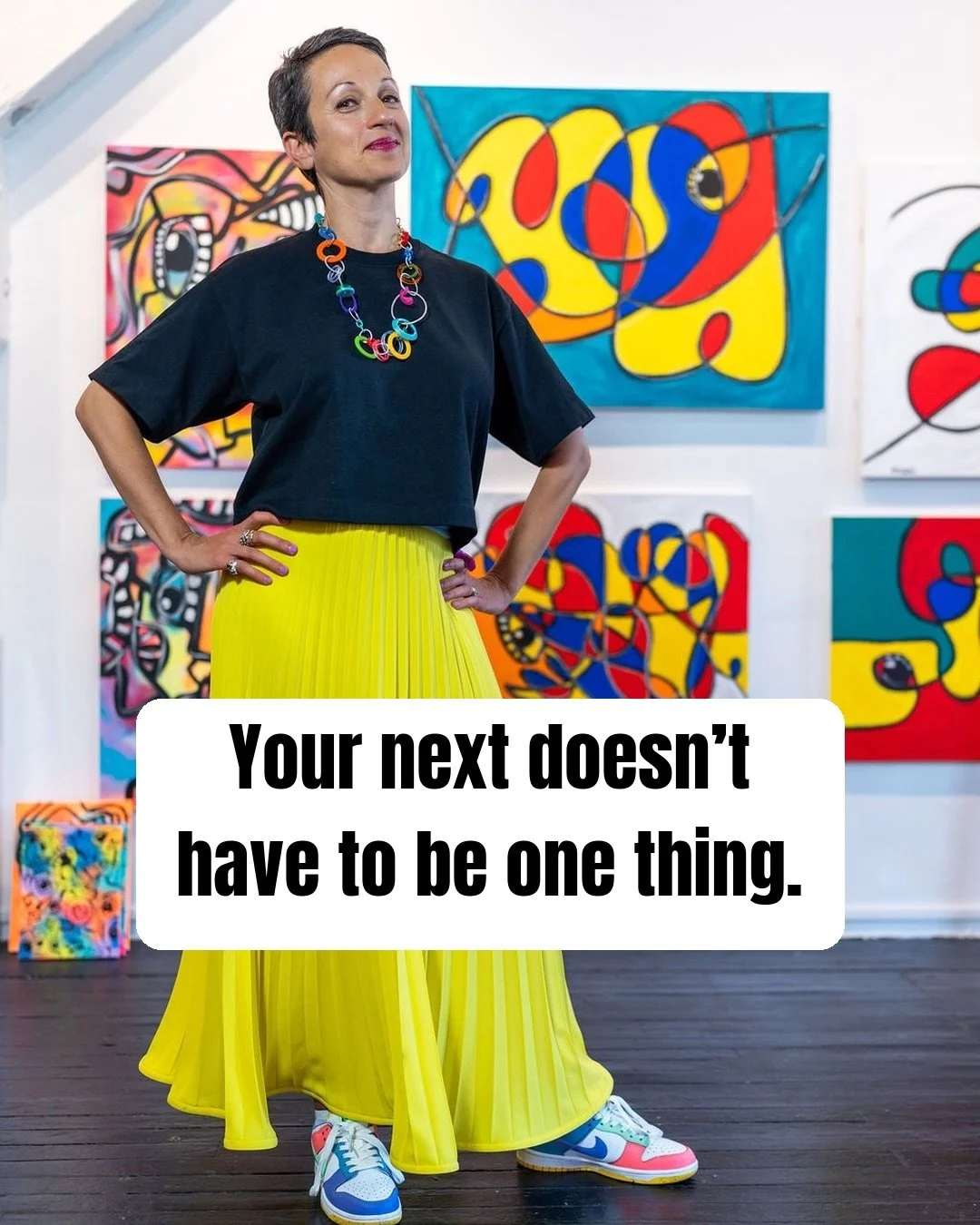 I started painting before I knew what it was for.

I did it because it made me feel alive. The connection to my speaking and mentorship came later, after I gave art enough room to become part of my life.

If I had demanded a clear plan or a clean exp