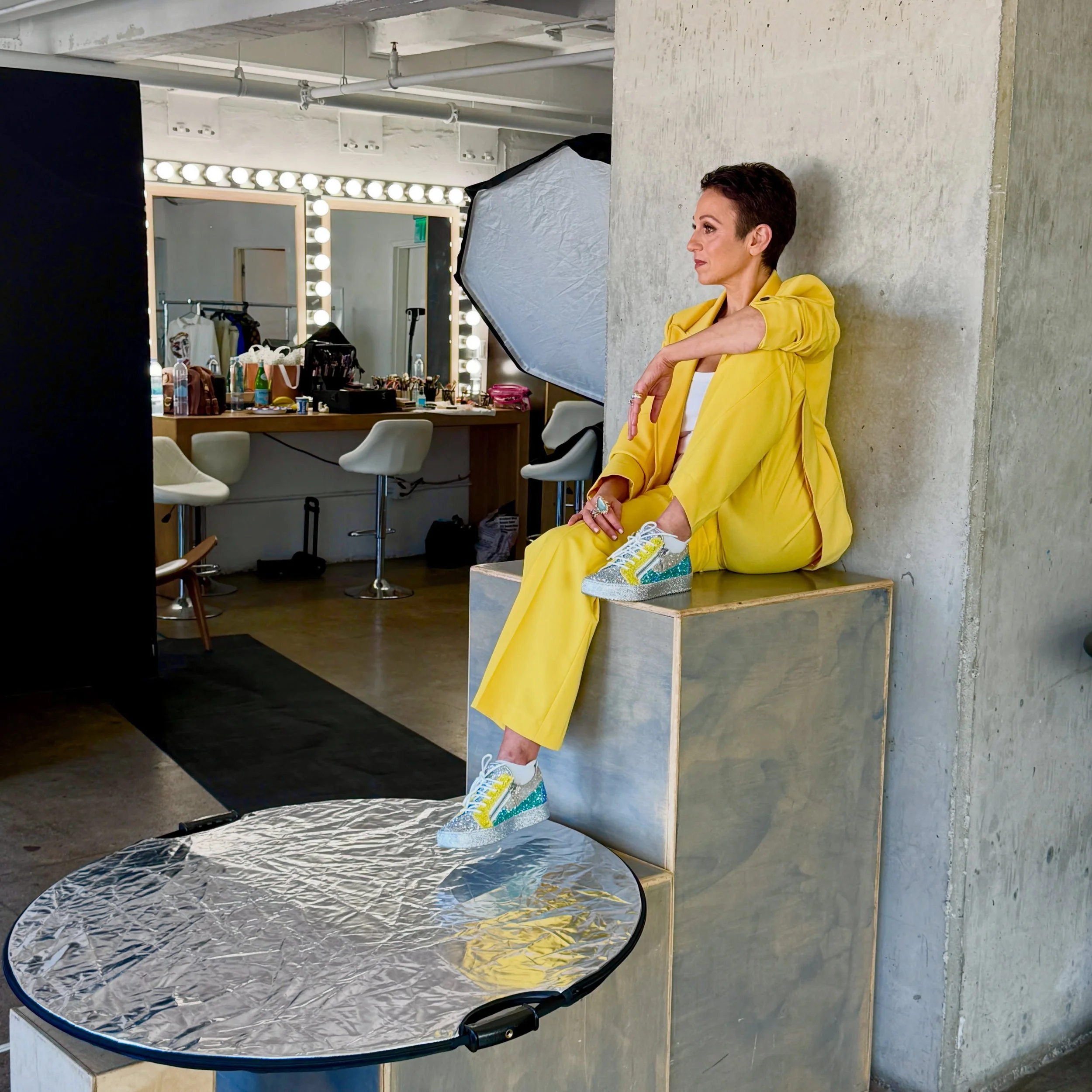 Reinvention is not about becoming someone new.
It&rsquo;s about becoming more of who you are.
.
I was feeling this fully during my photoshoot for my new brand yesterday:
.
For almost a decade, my brand color has been yellow.
.
I love yellow. It&rsquo