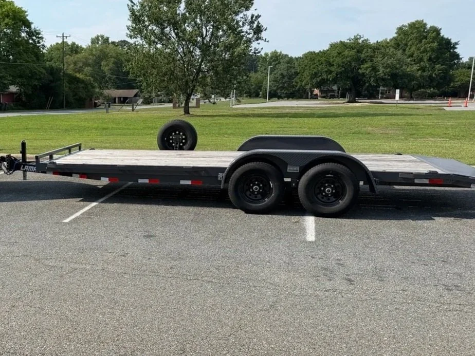20 ft NC Overland car hauler trailer available for rental in North Carolina