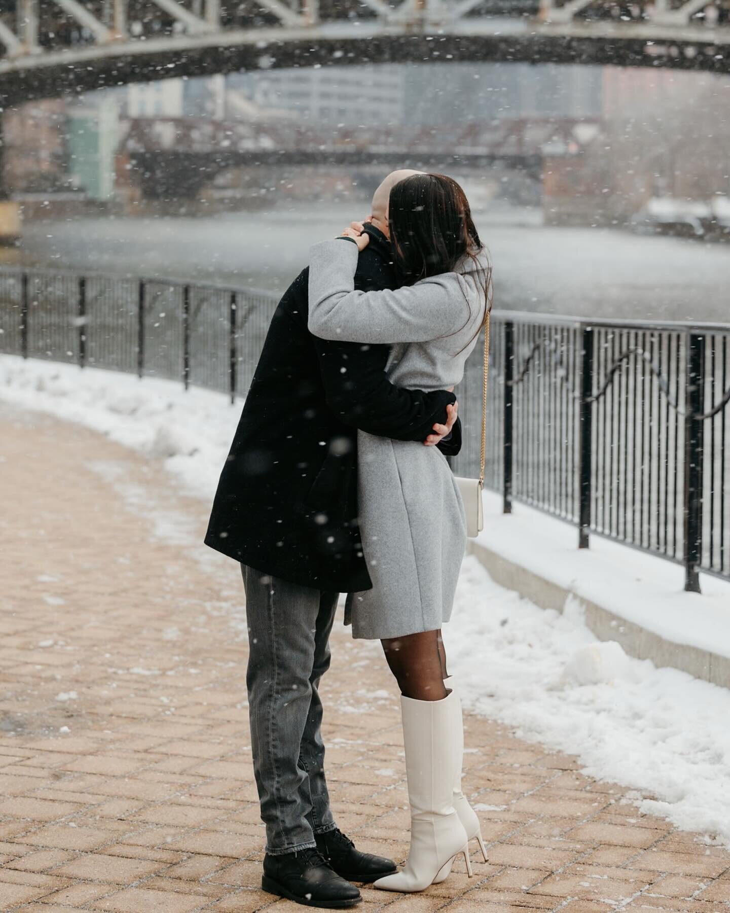 The first session of 2024 with Mark + Meg was extra special! The second Mark got down on one knee it started to snow like in a Hallmark movie &amp; it was perfect universe timing magic! I&rsquo;m taking it extra slow over here this January and enjoyi