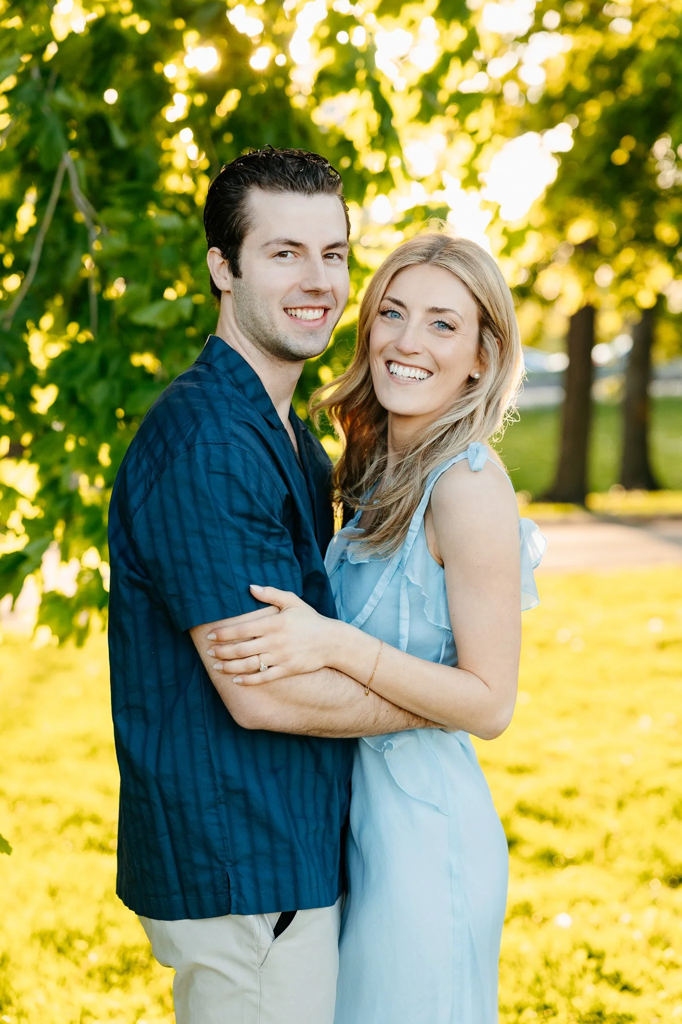 chicago lakefront summer engagement photos