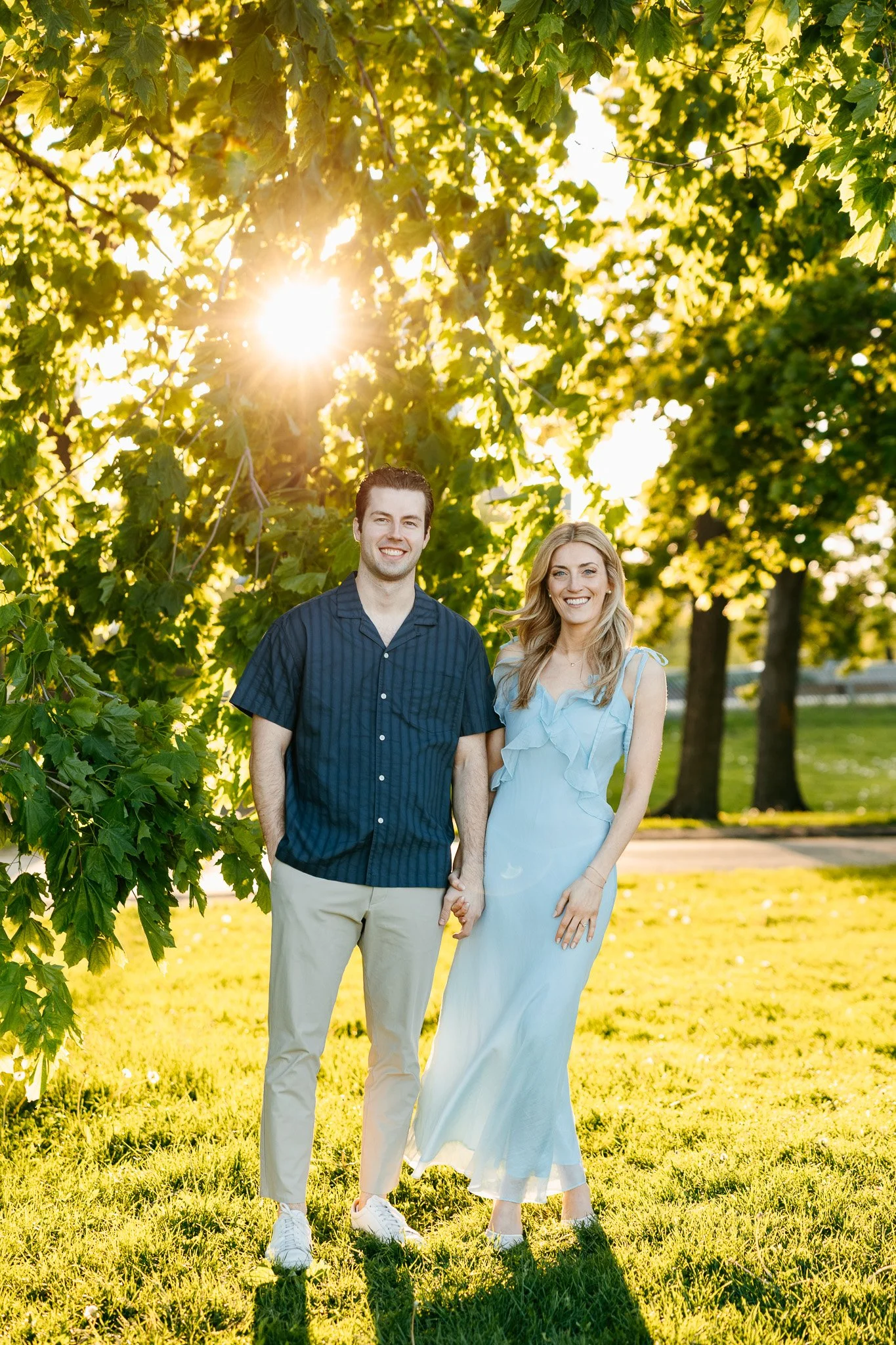 chicago lakefront summer engagement photos