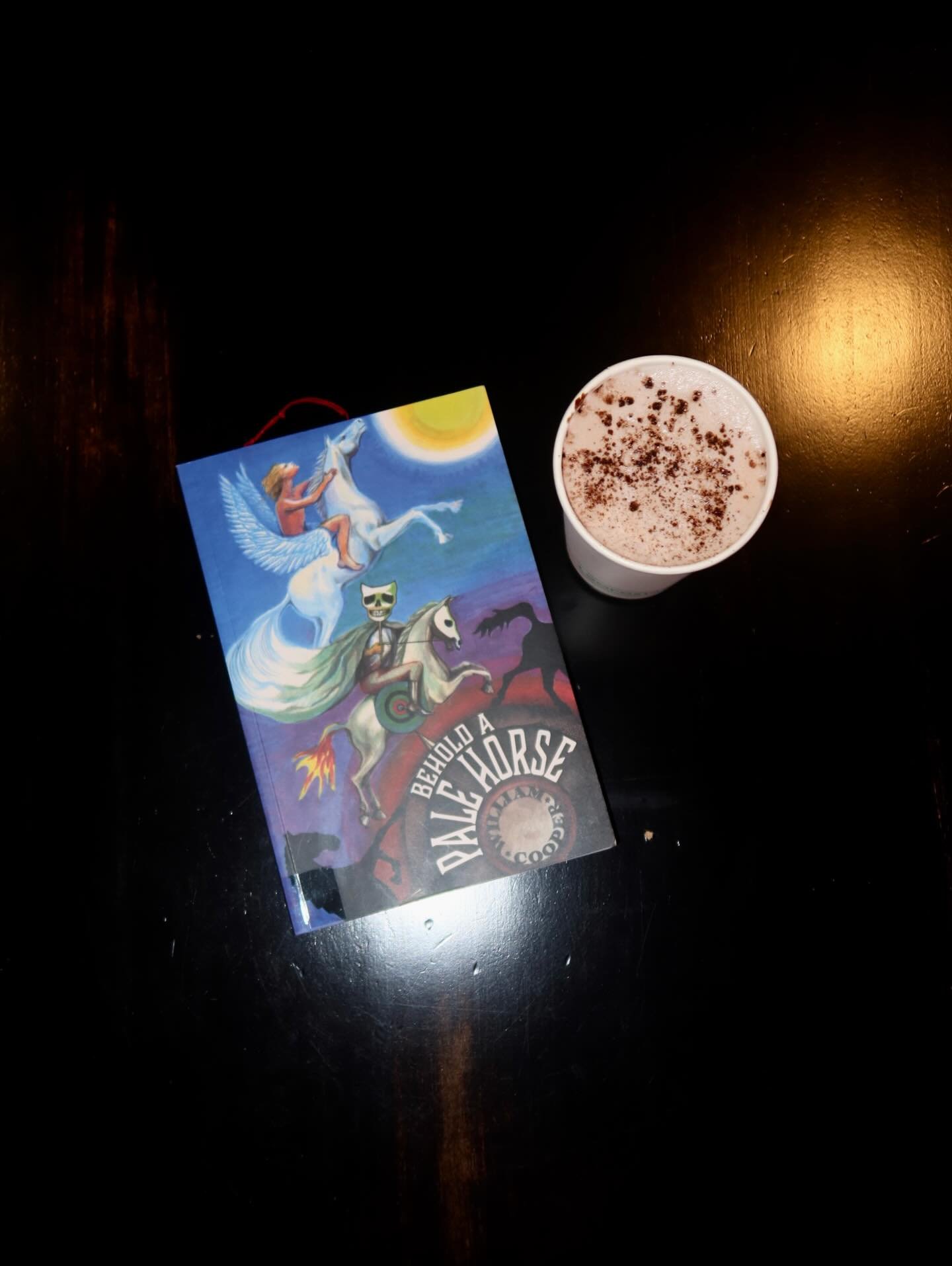 Our next book club read is Behold a Pale Horse 
by William Bill Cooper 

In this controversial and thought-provoking book, Cooper- a former Naval Intelligence officer-claims to expose classified
information on UFOs, the JFK assassination, covert oper