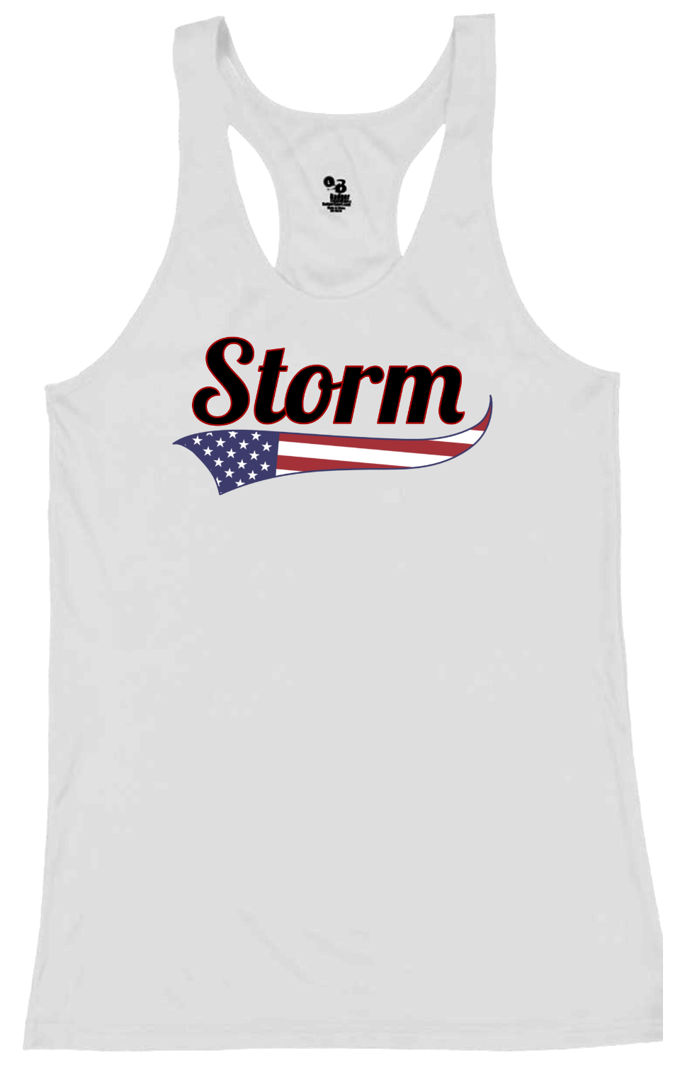 Storm Script USA Flag White Tank.png