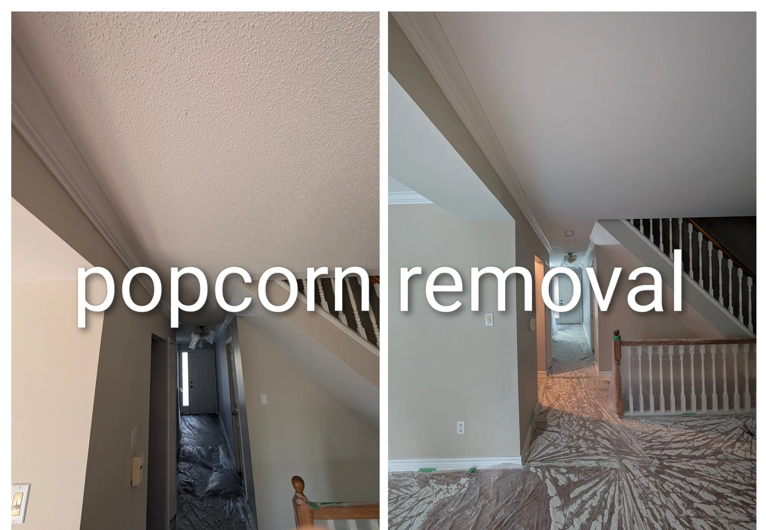Popcorn ceiling removal London