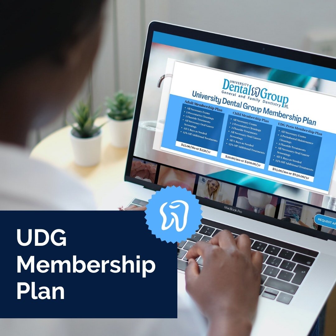 University Dental Group strives to make going to the dentist easy, so we work with many dental insurance plans. Additionally, we can assist our non-insured patients with our in-house dental membership plan. To schedule your next dental appointment, c