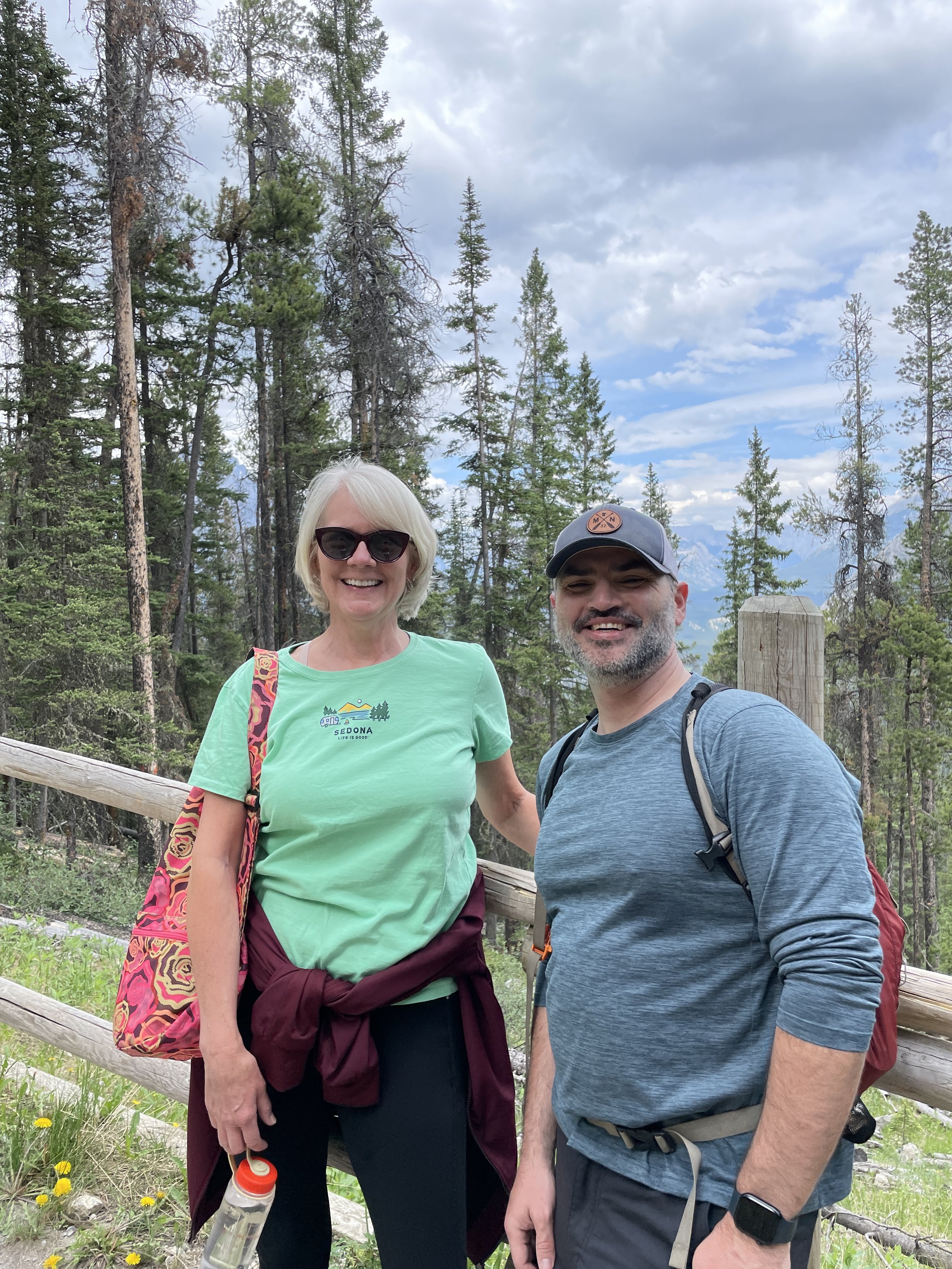  ID Core's Sue Everson-Rose and Drew Busch in Banff National Park, Alberta, Canada for the Academy of Behavorial Medicine Research meeting. 