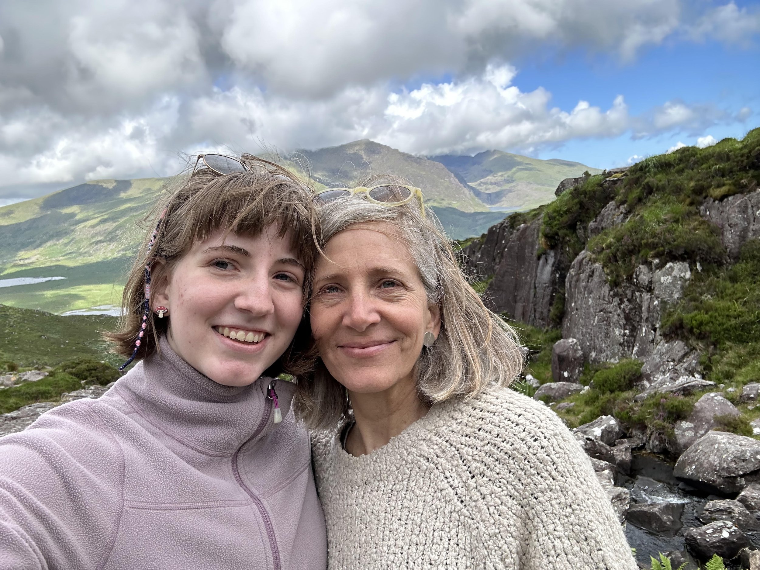  Michele Allen, C2DREAM MPI, traveled to Ireland for the International Collaboration for Participatory Health Research national meetings and brought her oldest child, Harper to&nbsp;celebrate their high school graduation. This photo is from the top o