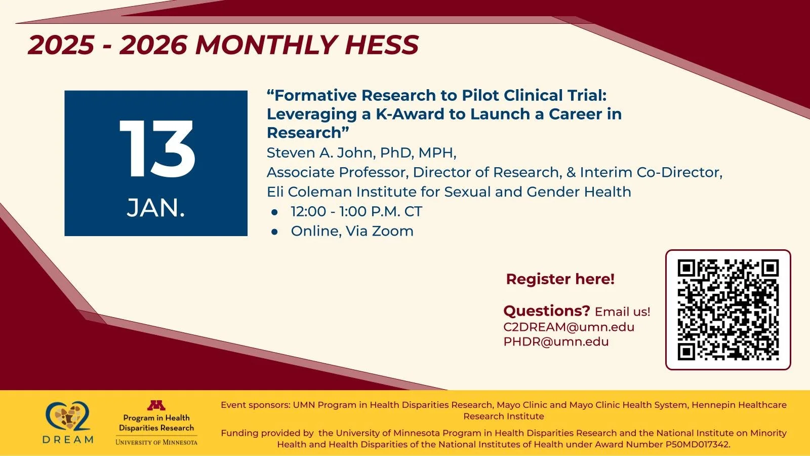 Health Research Seminar Series