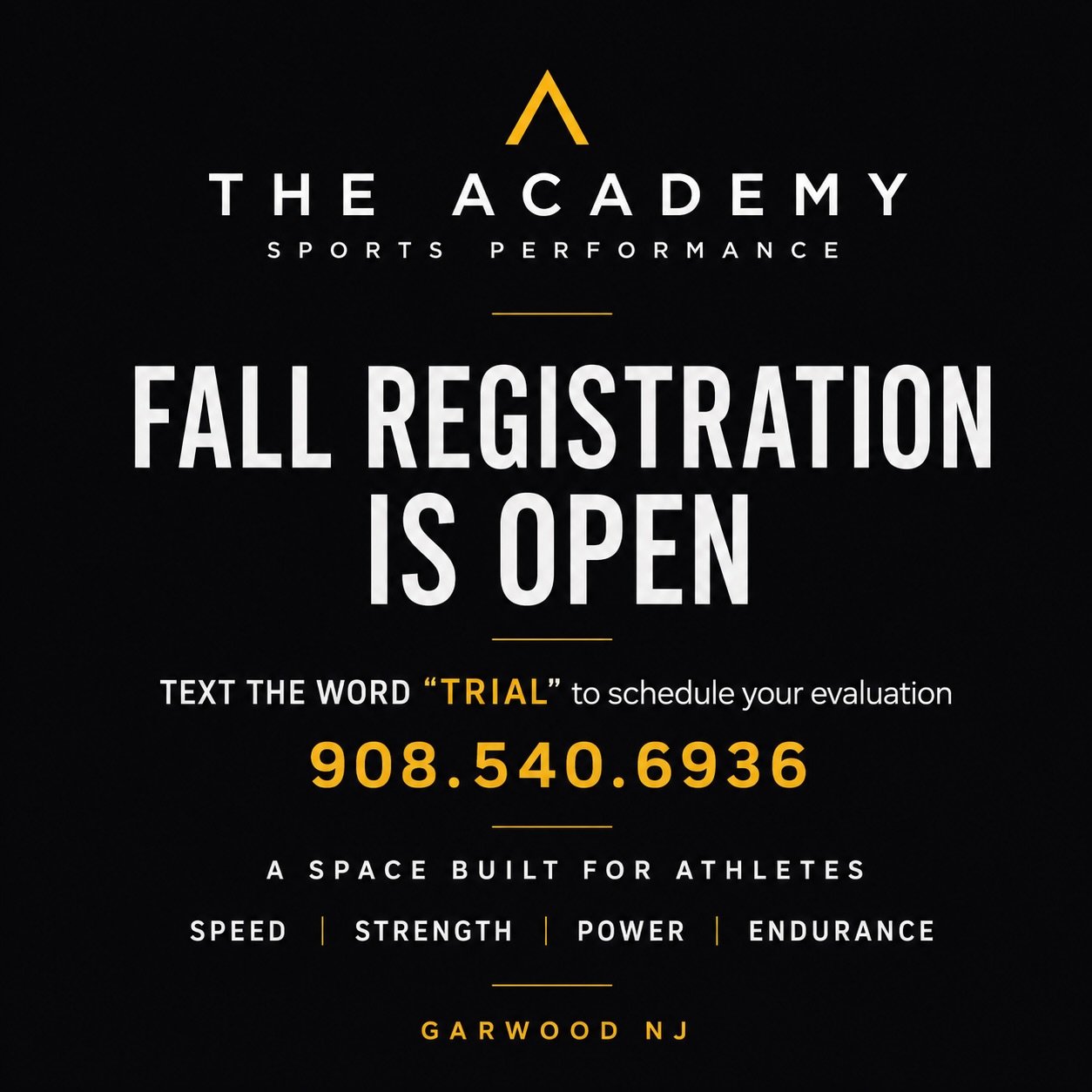 Fall training is officially open 🍂⚡️

Back to school sales end 9/5‼️

Whether your athlete needs year-round development, seasonal prep, flexible training, small group coaching, or private performance, we have an option built around their schedule an