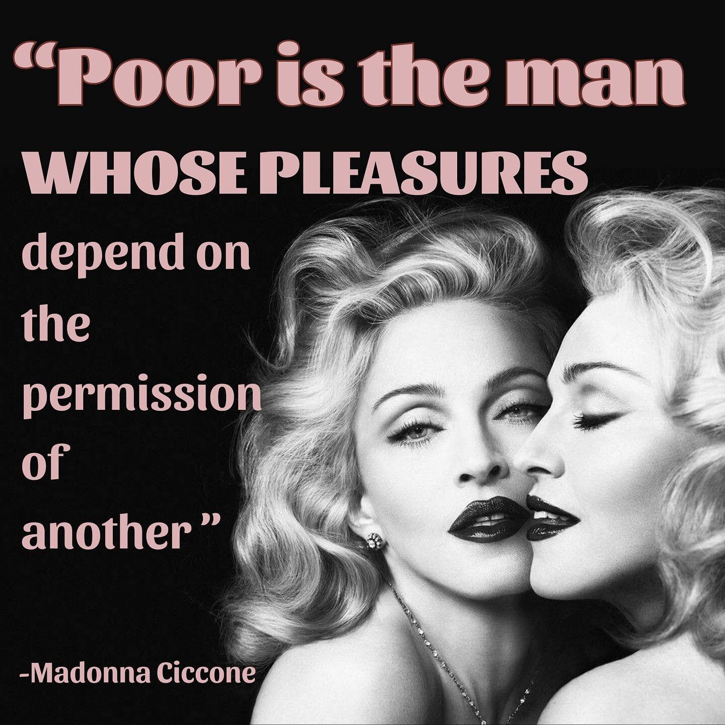 ✍🏼 Quote of the Day &hellip;. or quote of a lifetime ?! 

#womenmakingwaves #womeninmusic #wavemakerswomeninmusic #madonna #madonnaquotes #madonnaciccio #wavemakers #qotd