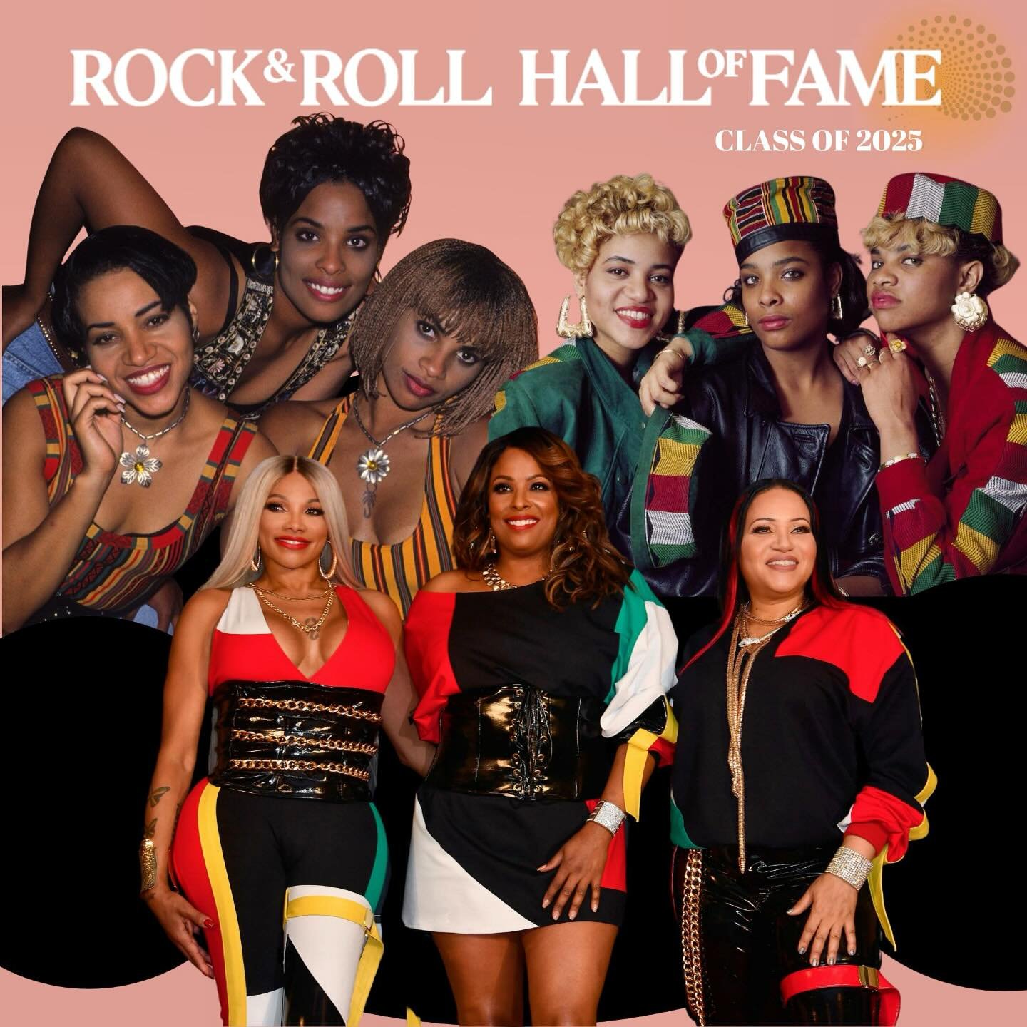 Congratulations to @saltnpepaofficial for being inducted into the 2025 Rock n Roll Hall of Fame! 🏆💿 @rockhall 

Cheryl &ldquo;Salt&rdquo; James (59 yrs)
Sandra &ldquo;Pepa&rdquo; Denton (58 yrs)
DJ &ndash; Dee Dee Roper, DJ Spinderella (53 yrs)

Wh