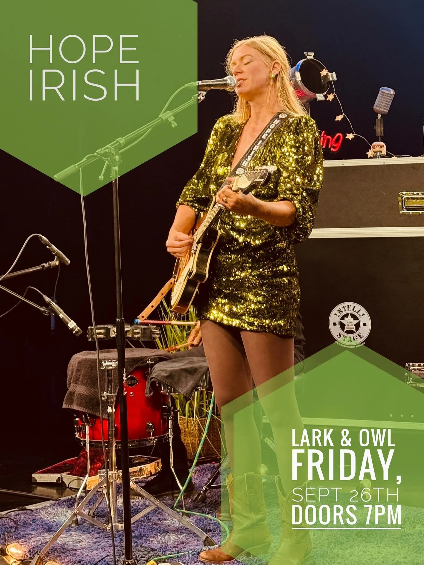 Tonight! We&rsquo;re excited to present Hope Irish at Lark &amp; Owl Booksellers in Georgetown. Her new single &ldquo;Do No Harm&rdquo; just dropped - backed in part by a Wavemakers grant. We love Hope and everything she represents. Doors at 7pm. 

#