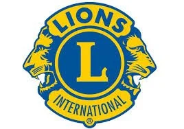 Logo de Lions Club International avec deux lions de profil et le texte 'Lions International'.