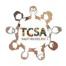 Logo avec le texte 'TCSA Haut-Richelieu' entouré de silhouettes de personnes de différentes couleurs.