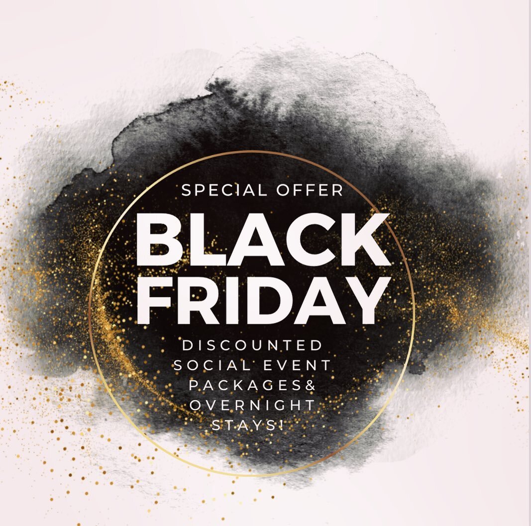 🦃Black Friday Deal! Social events (bridal showers, birthdays, baby showers, family reunions) are discounted starting Friday and for two weeks! Overnight stays are discounted the remainder of November &amp; all of December! Don&rsquo;t miss out on th