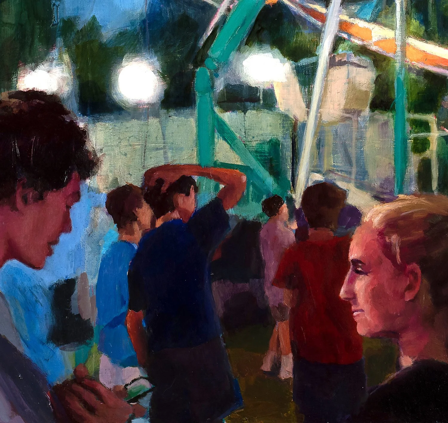 Beausoleil, Meet at the Ferris Wheel, Oil on Panel crop.jpeg