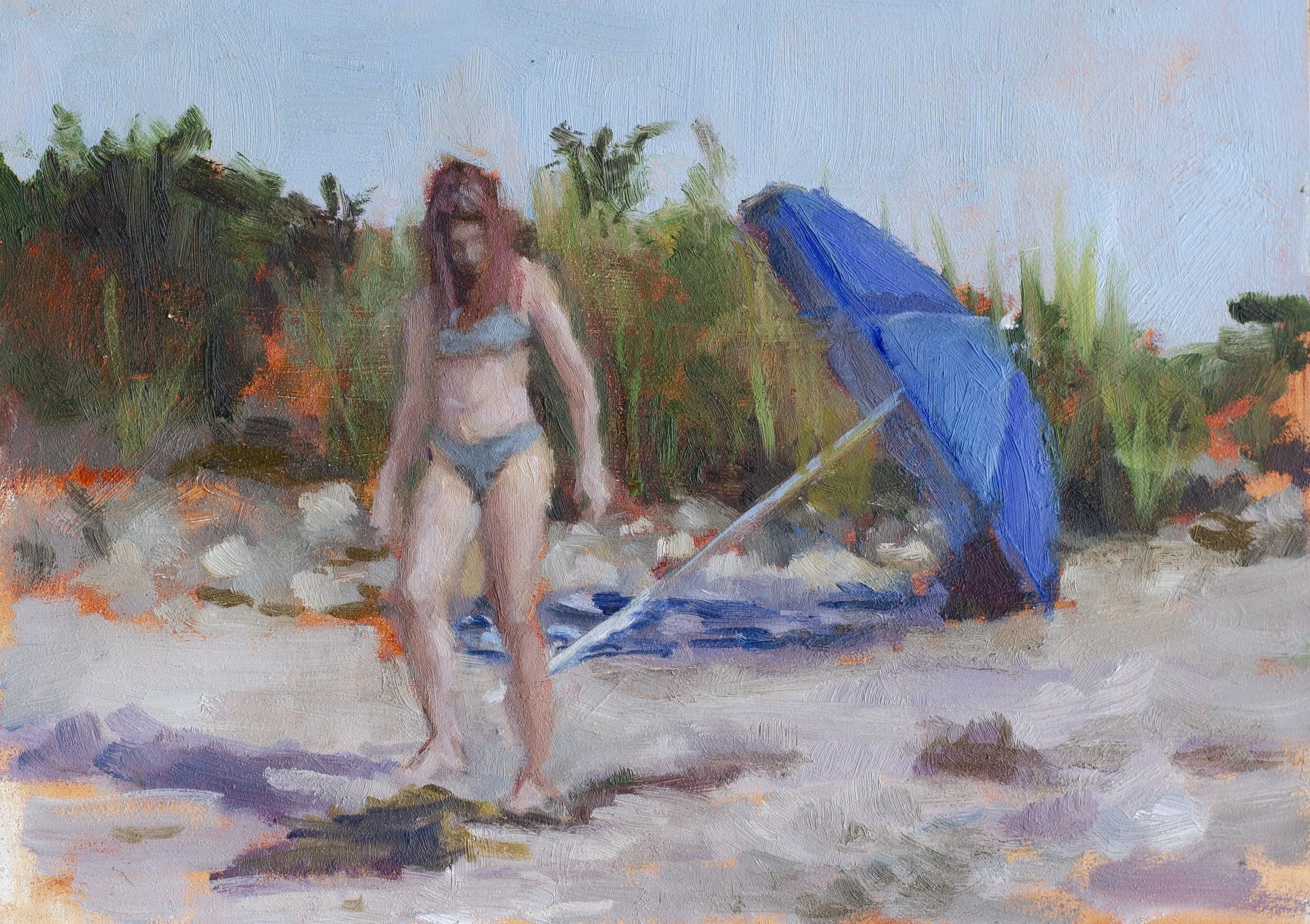BEAUSOLEIL_COOLING OFF_OIL ON PANEL_5 x 7INCHES_2023_$600_FRAMED.JPG