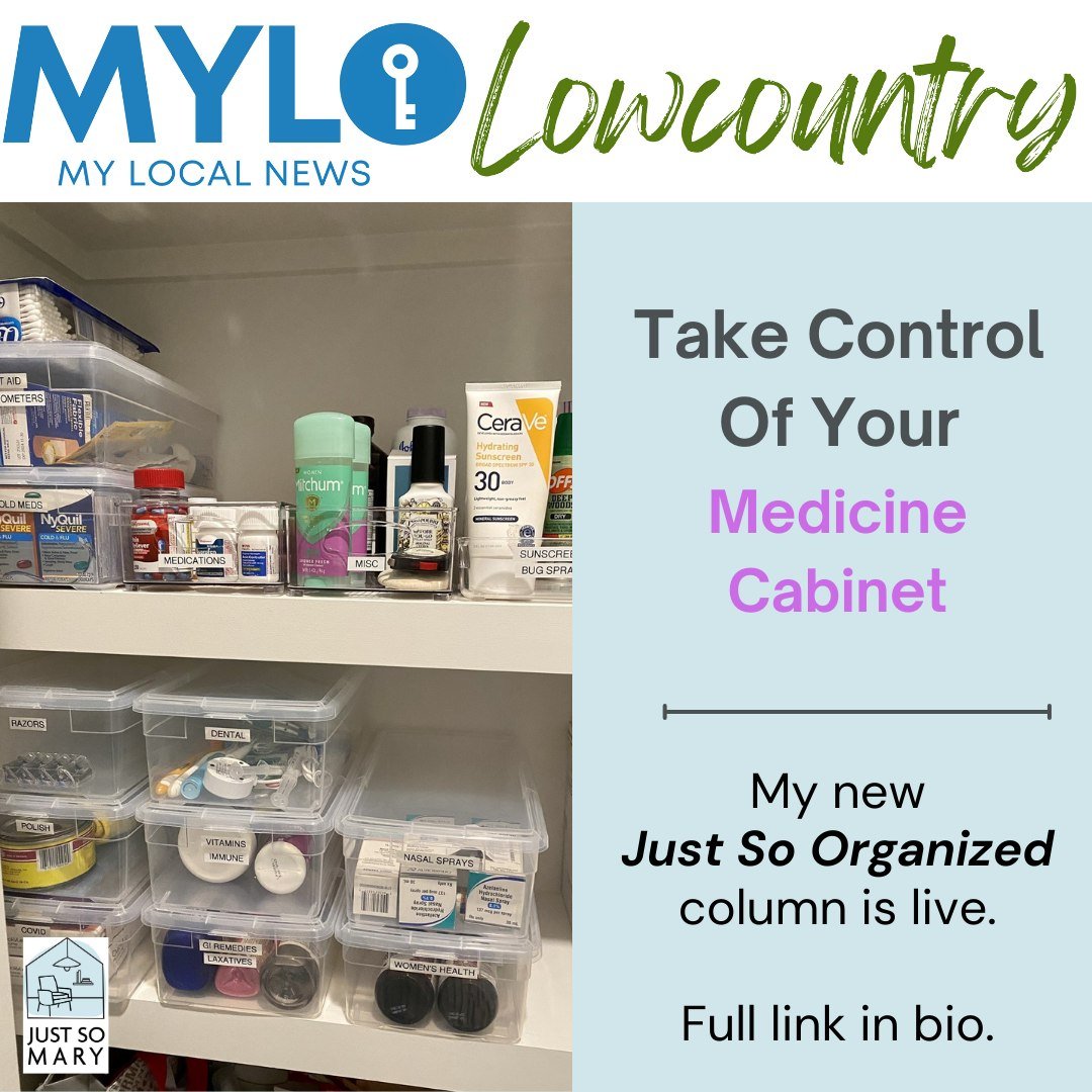 Check out my latest column with @MyLoLowcountry on how to take control of your medicine cabinet. Visit the link in my bio for all of my pro tips. Check it out! 🌟 

#Organizing #MyLoLowcountry #medicinecabinetorganization #ProfessionalOrganizer