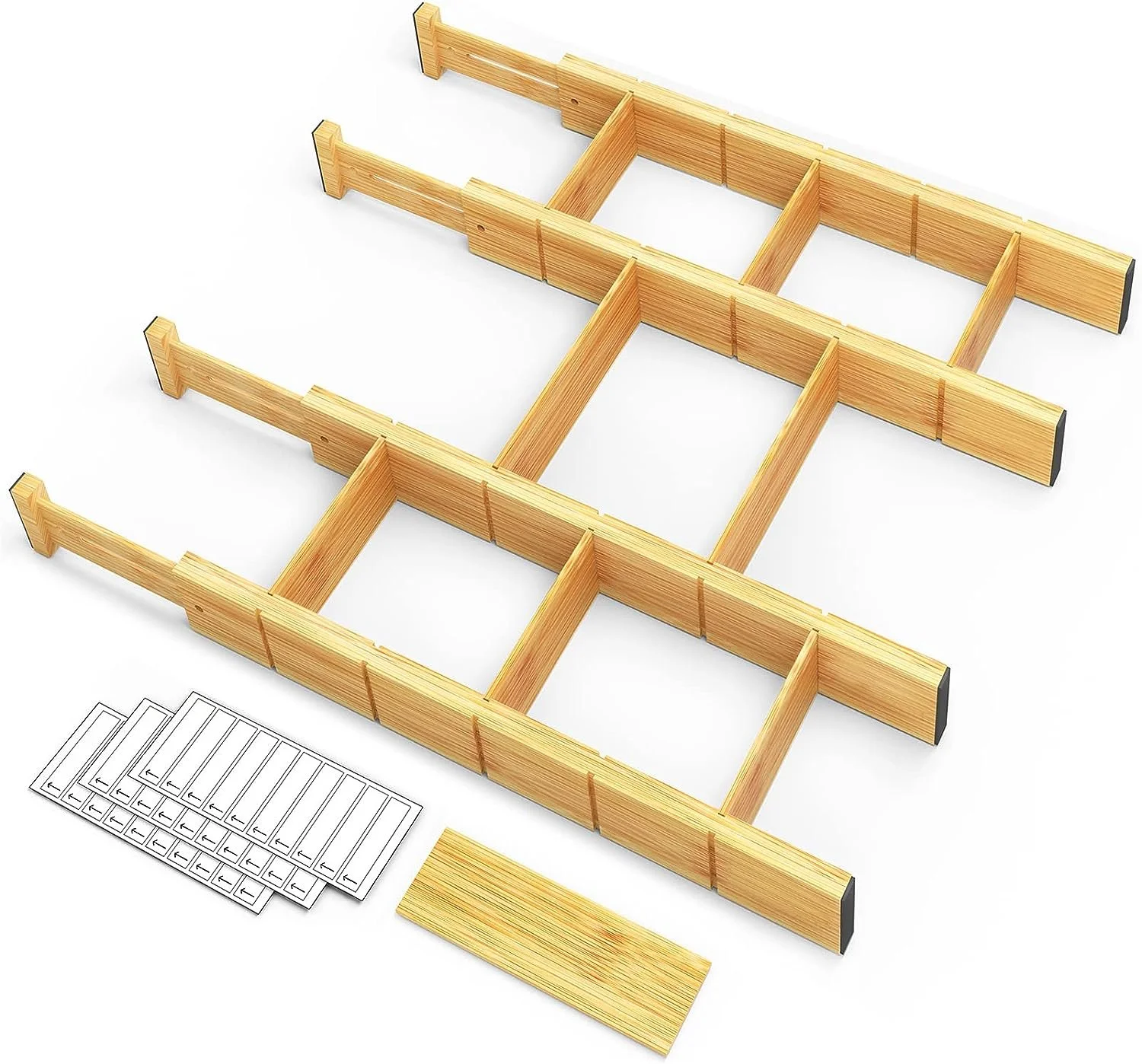 Amazon Bamboo Drawer Dividers with Inserts