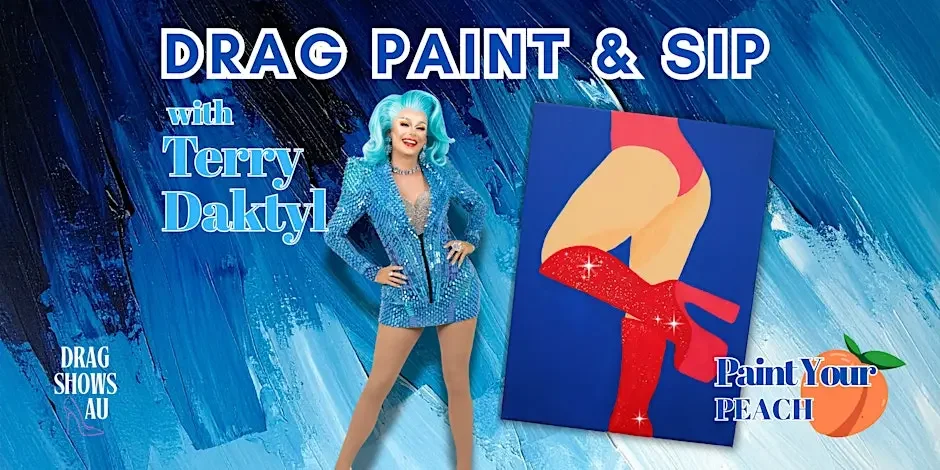 Sab and Terry team up for a one-night-only Drag Paint & Sip. No skills required—just vibes & drinks to unleash your inner artist!