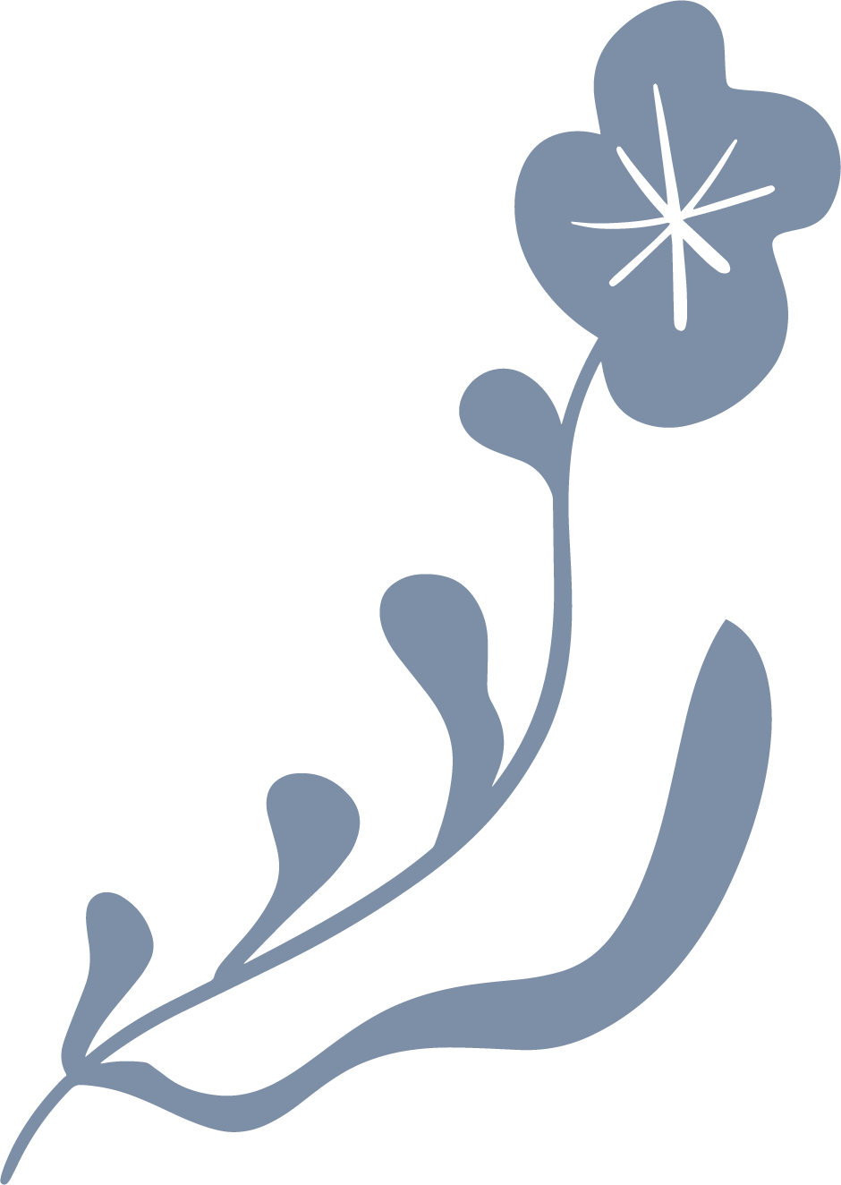 Tall blue flower