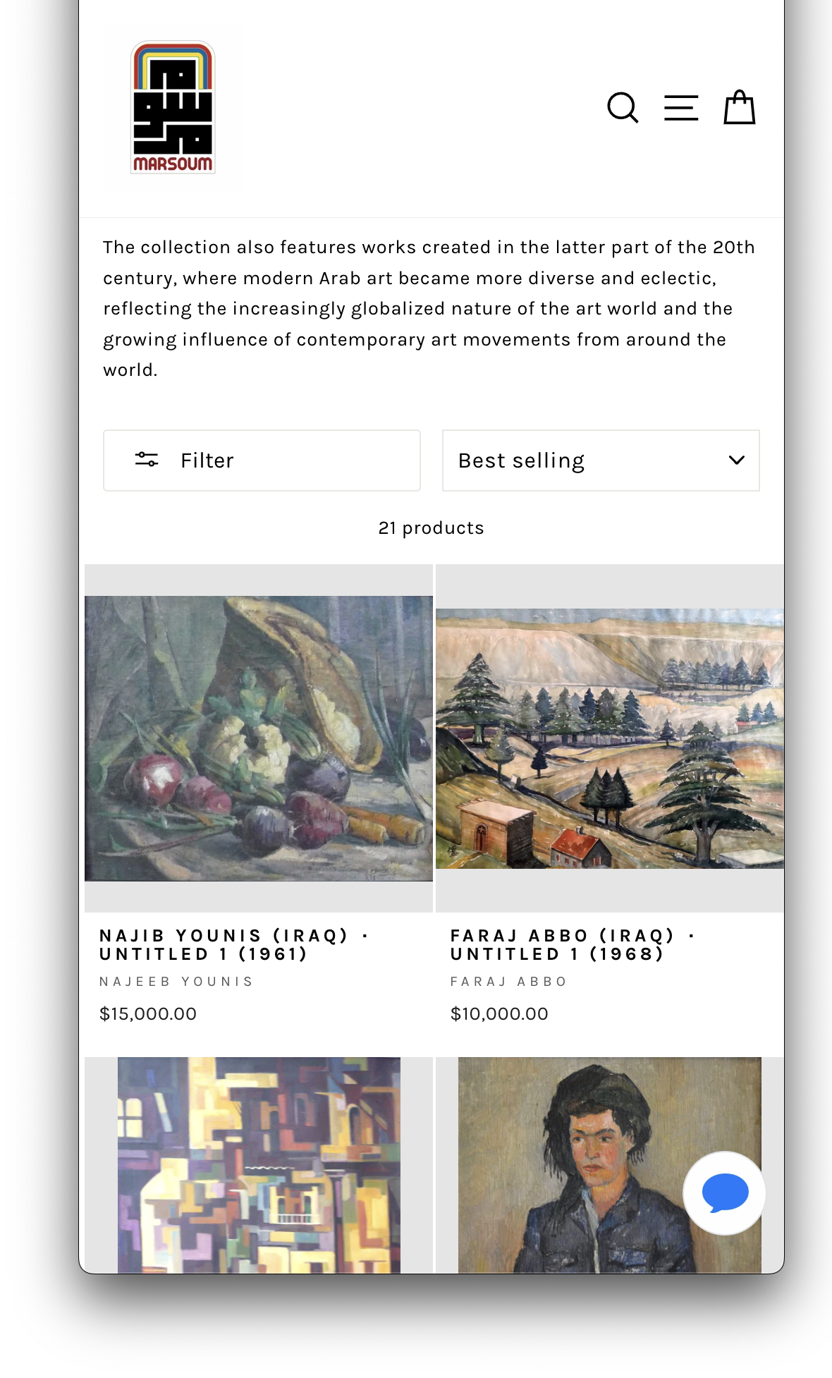 Marsoum Mobile website.png
