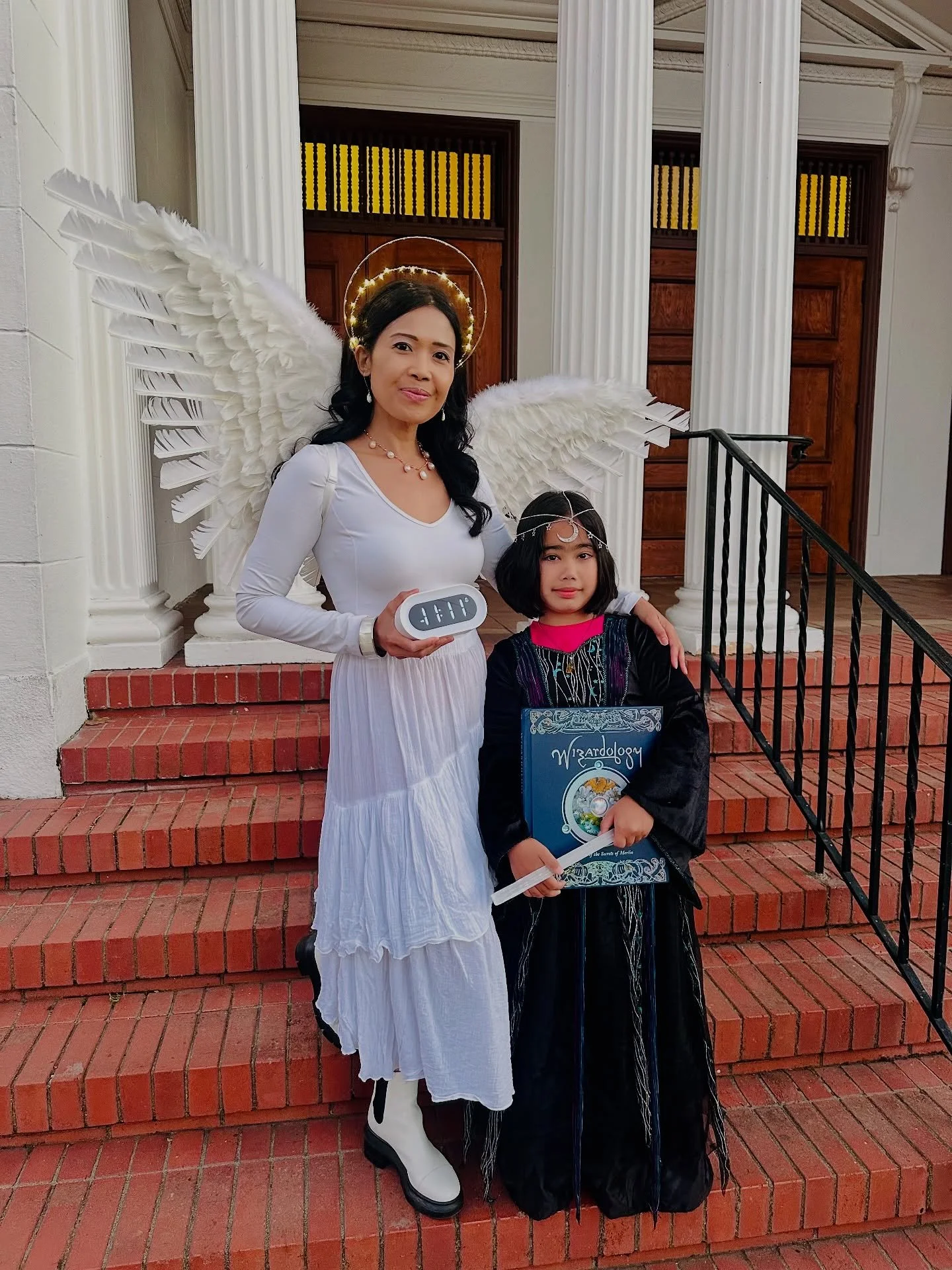 11:11 Make a wish! 🪽👼🏻🪽

Angel number 1111 is a &ldquo;wake-up call&rdquo; from the universe that you are on the path to spiritual awakening ✨

Happy Halloween from me and our Mage in training! 🧙🏽&zwj;♀️🔮✨

#1111 #angelnumbers1111 #angelnumber