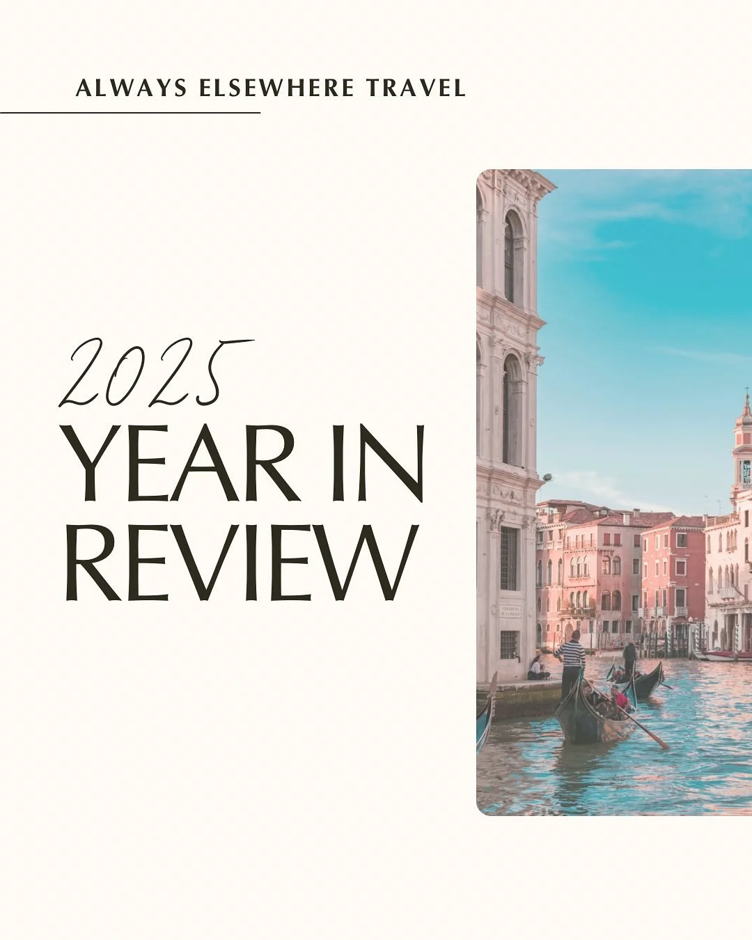 Another amazing year of travel in the books! 

Thank you to every single one of you who have trusted me in your travel journey. I wouldn't be where I am today with you. ✨

Cheers to 2026 and all of the adventures we have to come!
