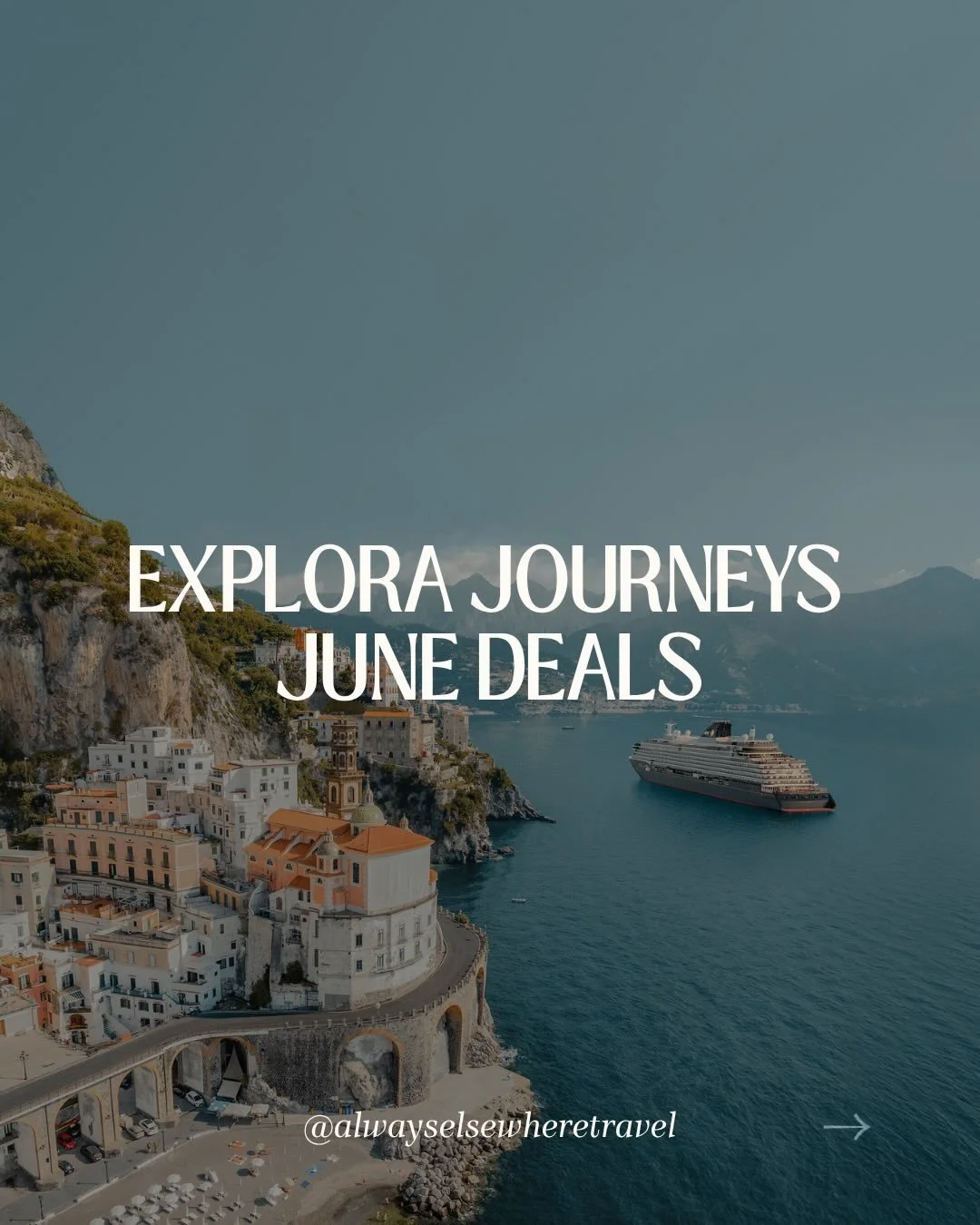 📣 Incoming! Major cruise deals happening in June! 

✨First up, an exclusive deal with @explorajourneys you won't find anywhere else. (Yes, really.) Book any Explora Journeys cruise with me this month and receive up to $800 in onboard credits.

Let's