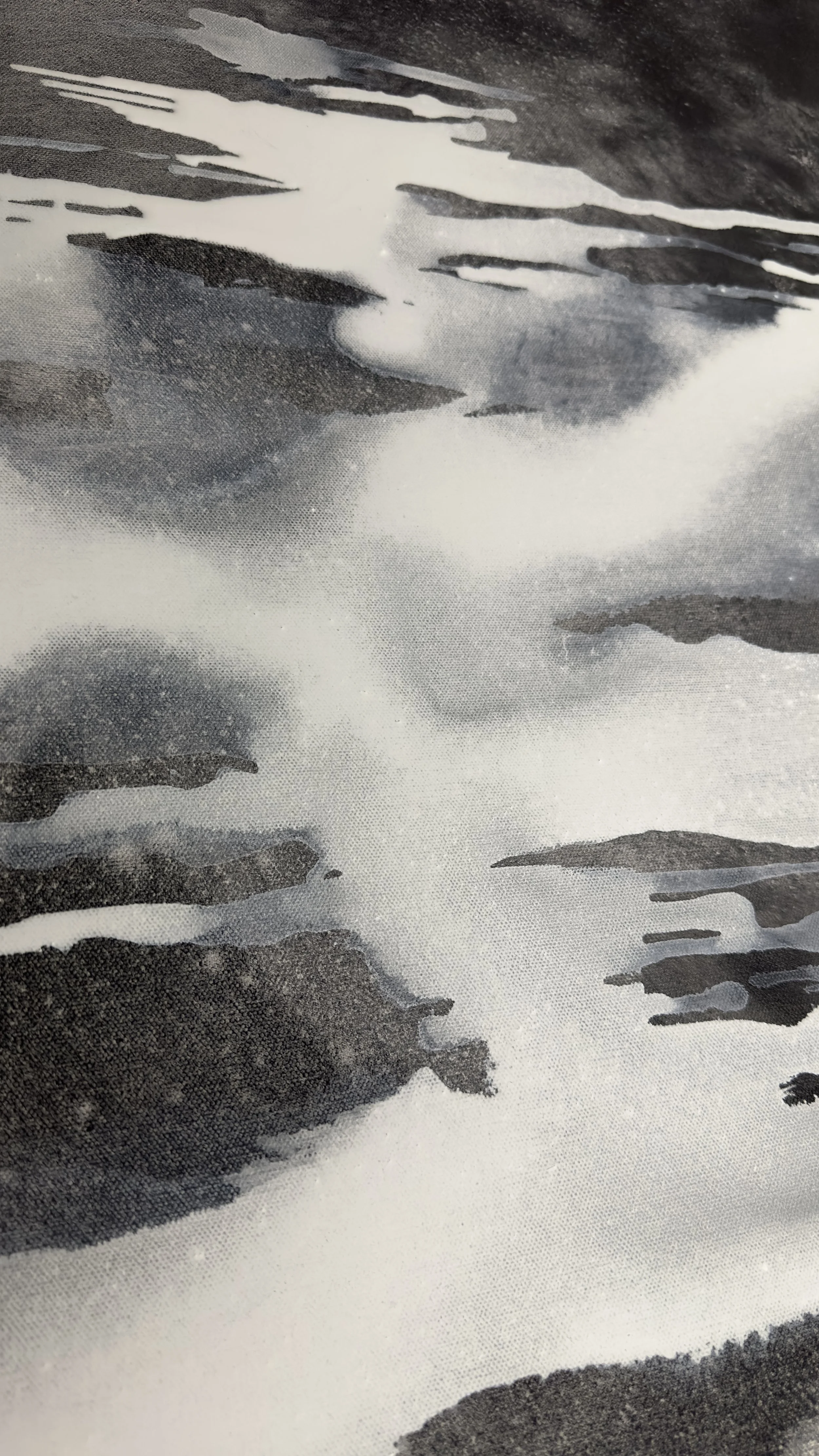 Abstract over charcoal