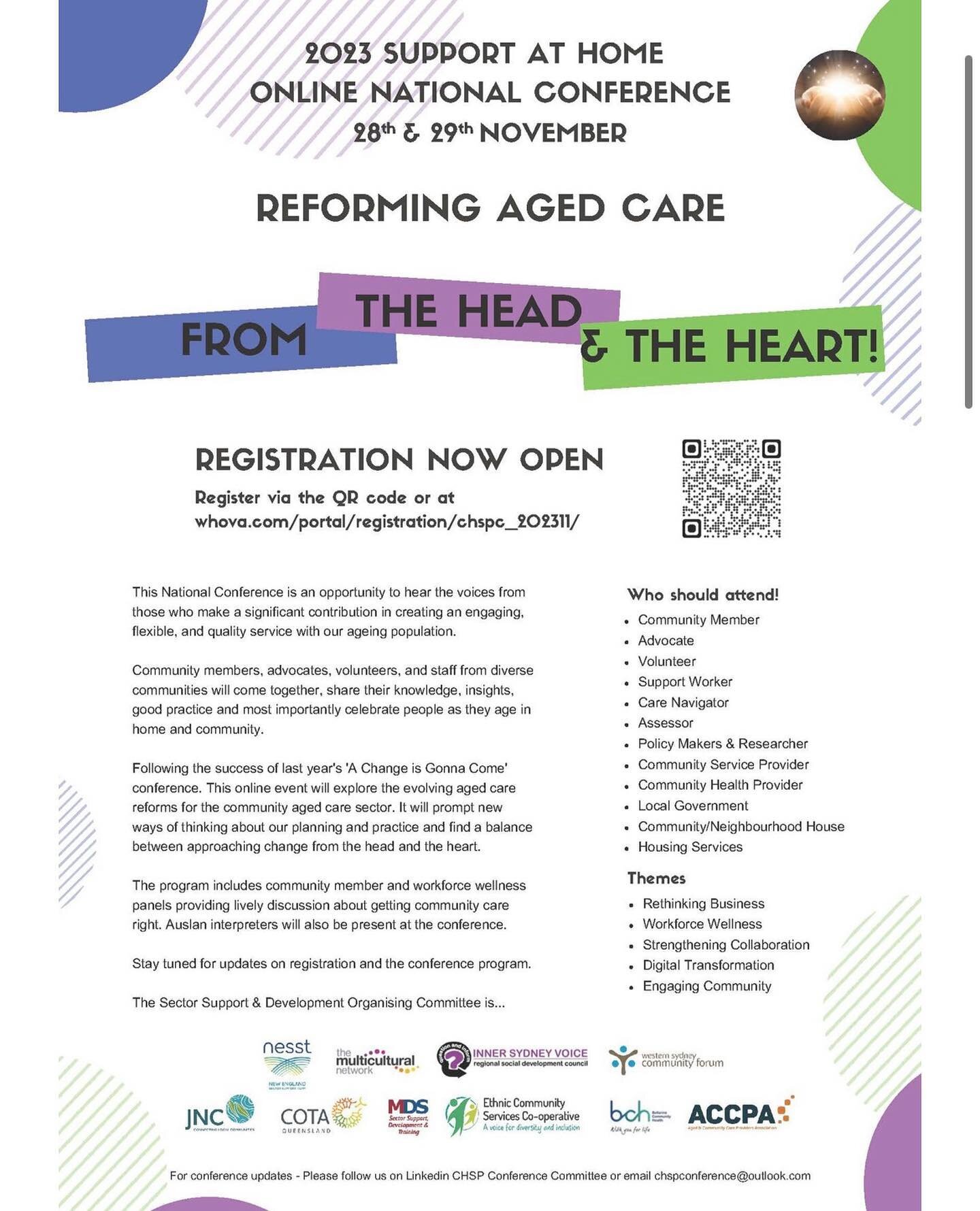 🔒 LOCK IT IN! Tuesday 28th &amp; Wednesday 29th Nov from 9:00am - 5:00pm

📣 This National Conference is an opportunity to hear the voices from those who make a significant contribution in creating an engaging, flexible, and quality service with our