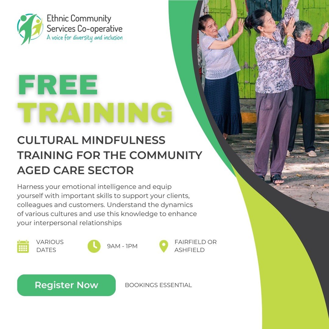 Unlock the power of Cultural Mindfulness! Join the FREE training program tailored for the Aged Care sector, funded by The Department of Health &amp; Aged Care. Enhance your emotional intelligence, strengthen relationships, and support clients, collea