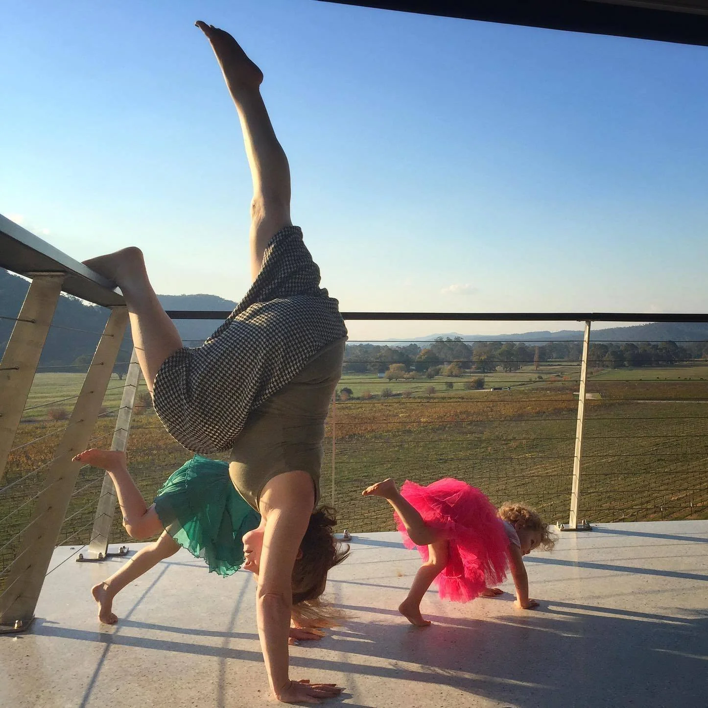 Yoga and movement at Little Farm of Calm wellness retreat Victoria