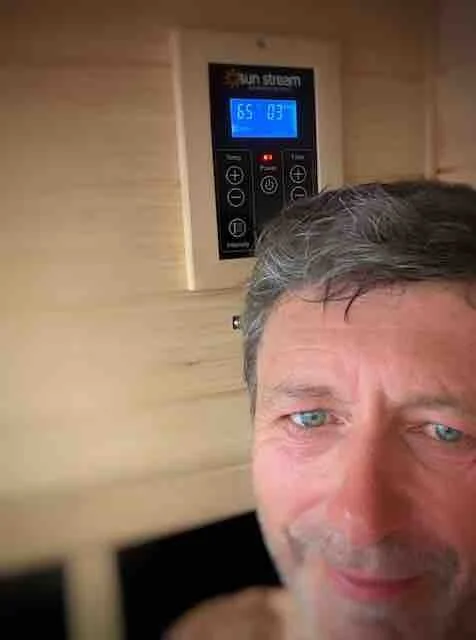 Infrared sauna at Little Farm of Calm