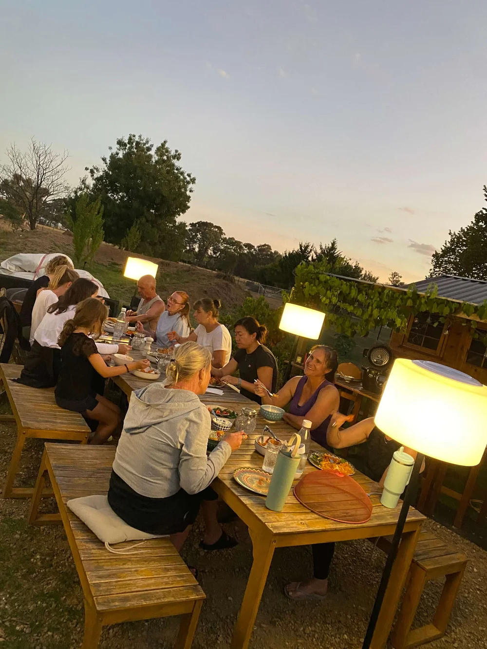 Nutritious retreat meals at Little Farm of Calm wellness retreat, Benalla Victoria — wholefood dining included in all packages
