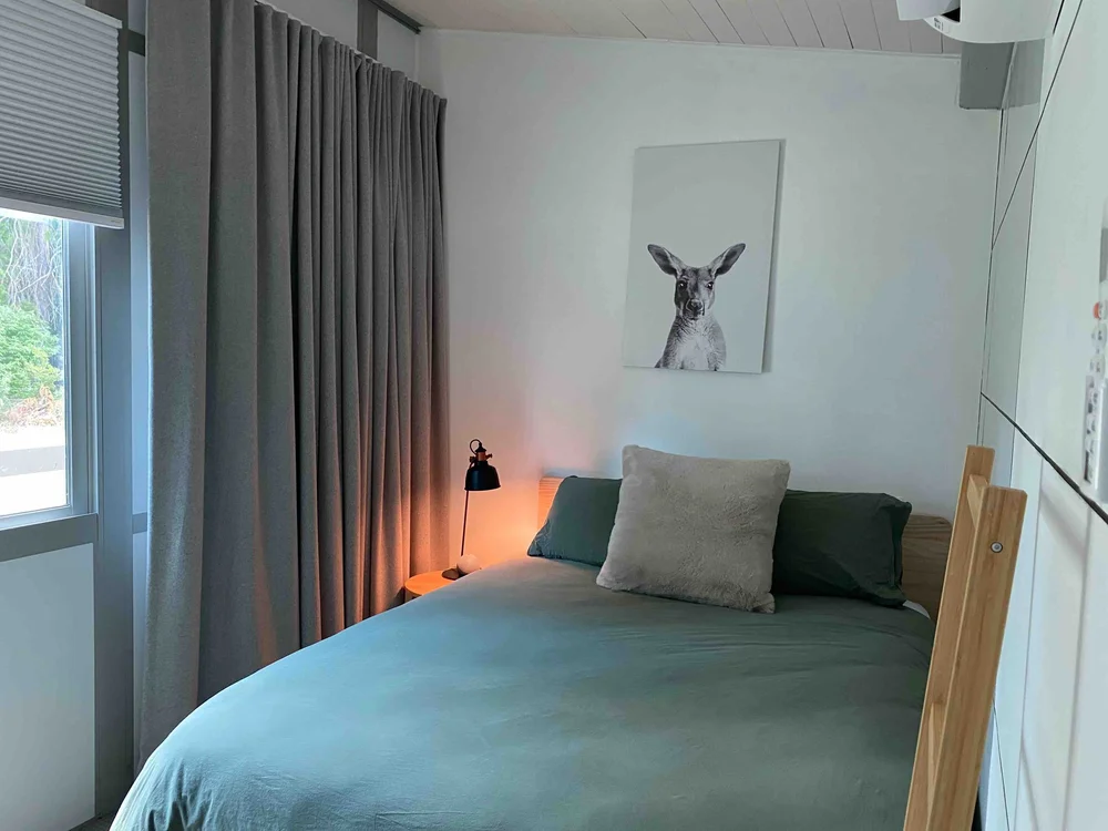 Kangaroo room at Little Farm of Calm, 7-day wellness retreat near Benalla Victoria